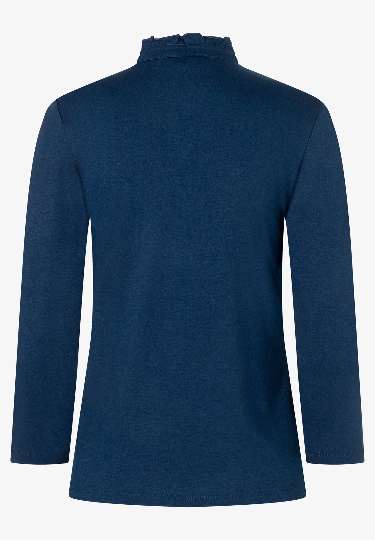 More & More Midnight Blue Women T-Shirt with Button Placket SKU: 61080055_M0373 Image 03