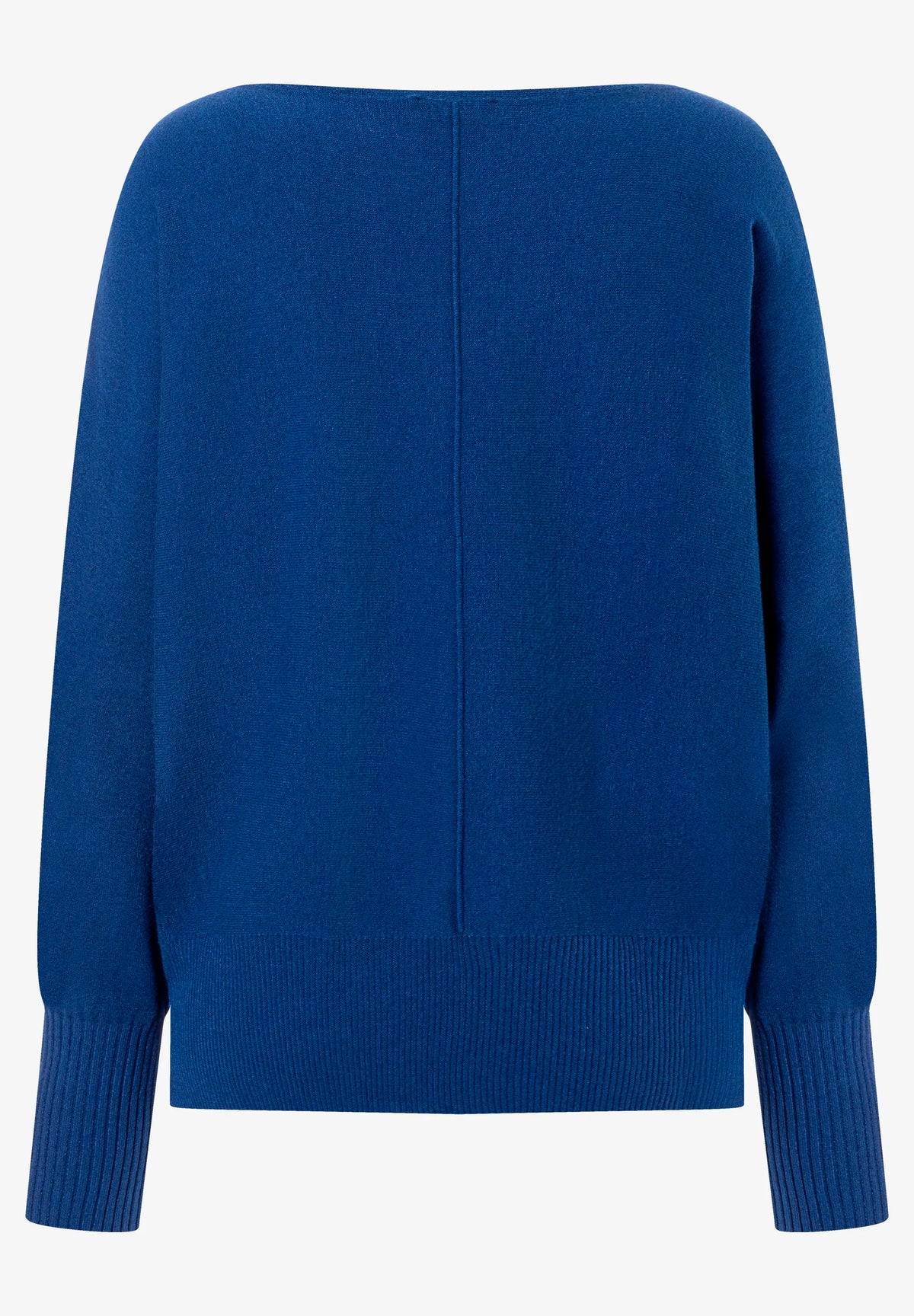 More & More College Blue Women Fine Knit Sweater with Batwing Sleeves SKU: 61081059_M0350 Image 04