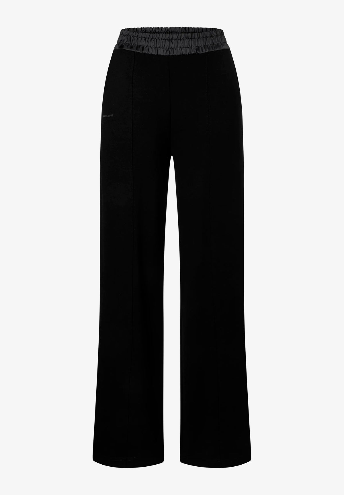 More & More Black Women Jersey Trousers with Satin Waistband SKU: 61084801_M0790 Image 04