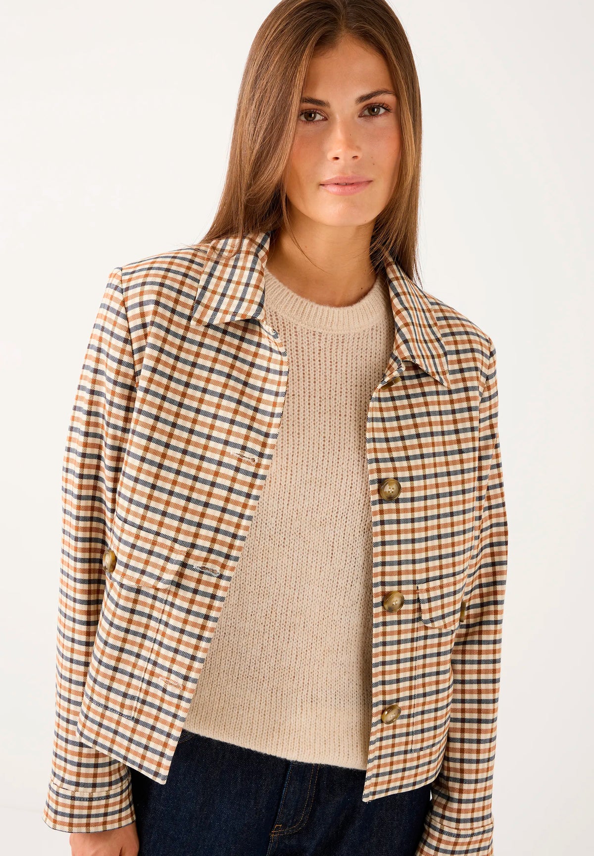 More & More Wallpaper Print Women Blazer SKU: 61086050_M4031 Image 03