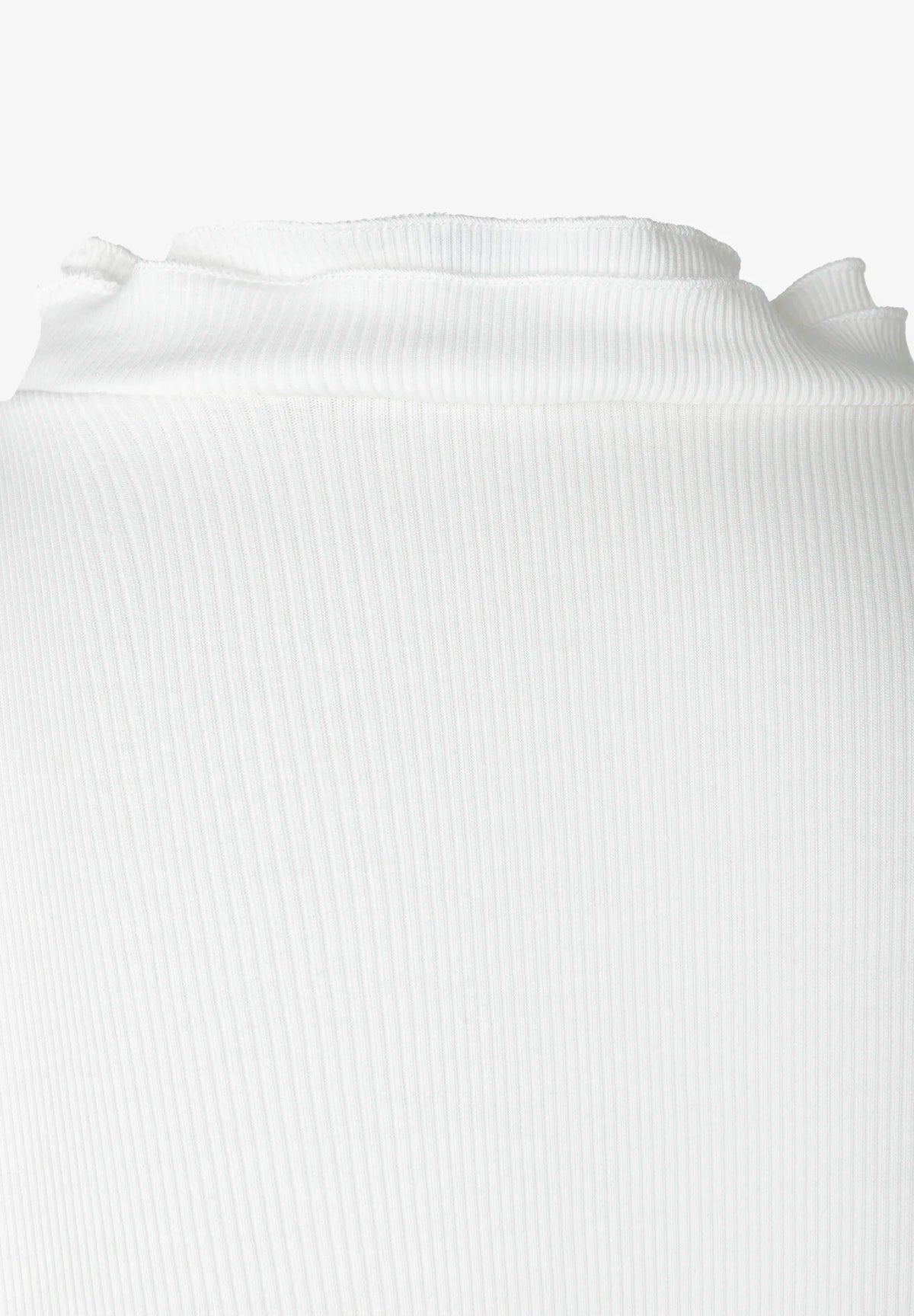 More & More Off White Women Ribbed Top SKU: 61090005_M0041 Image 05