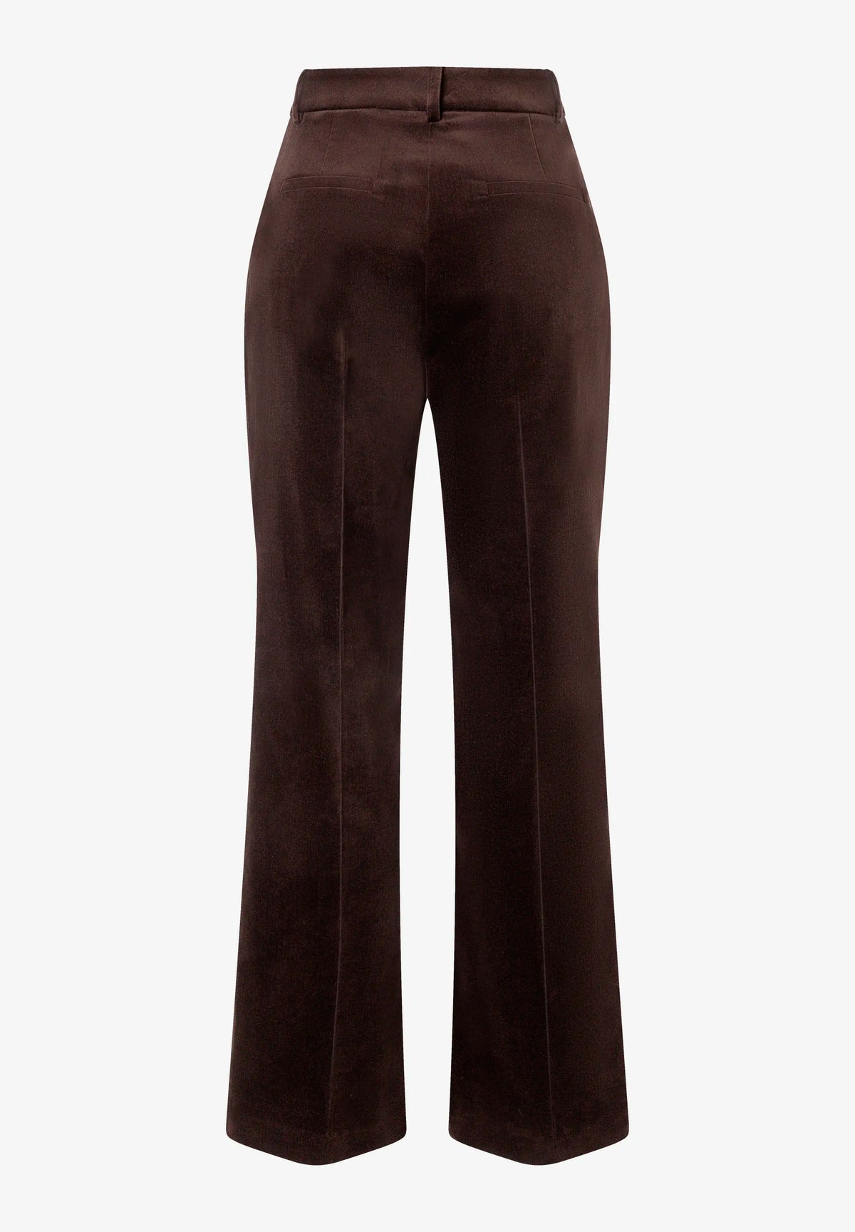 More & More Espresso Brown Women Velvet Trousers SKU: 61094005_M0279 Image 05