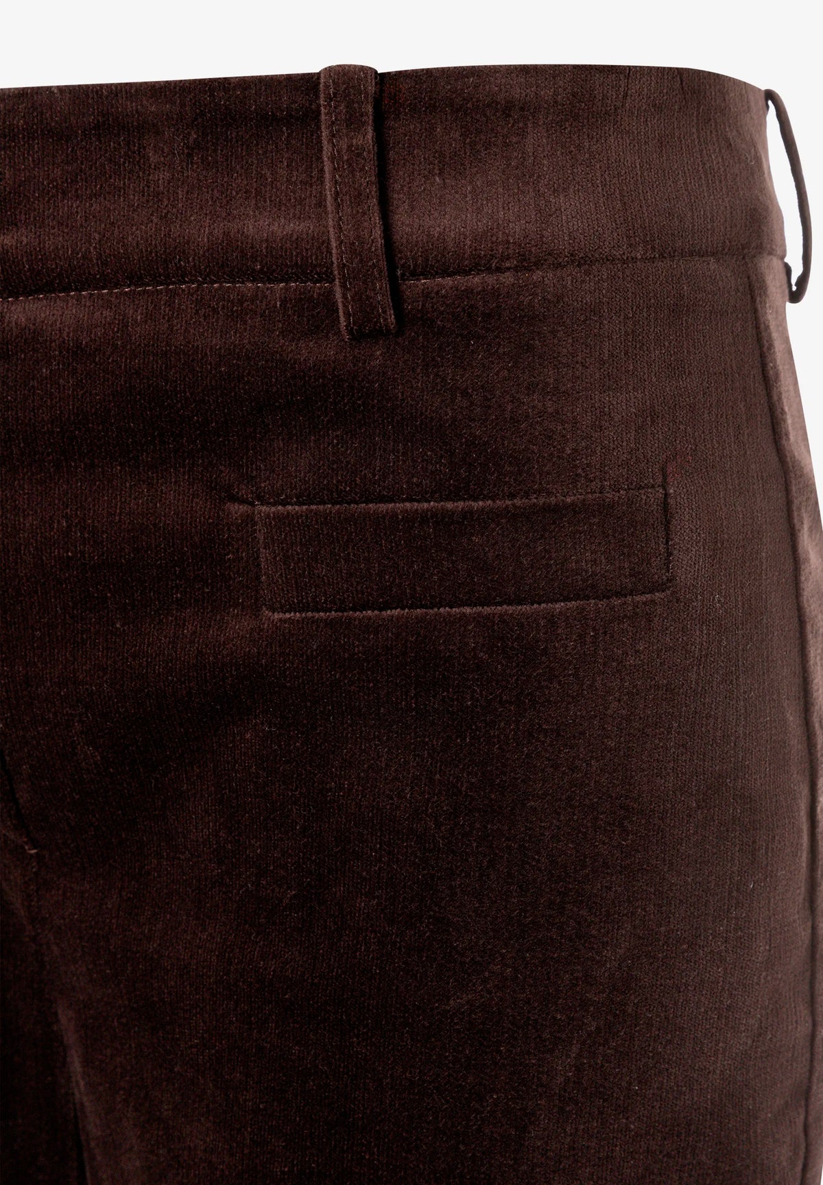 More & More Espresso Brown Women Velvet Trousers SKU: 61094005_M0279 Image 07