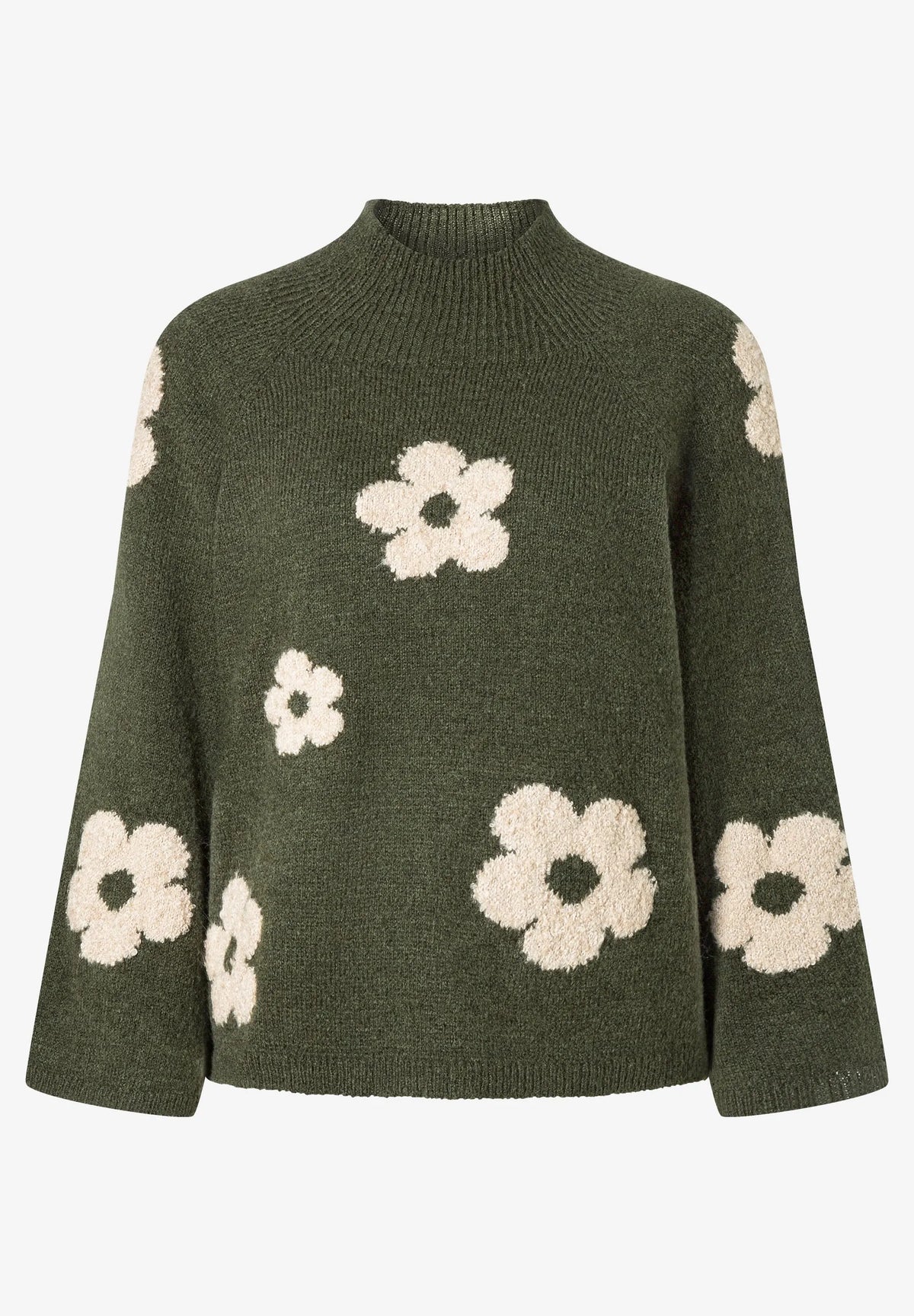 More & More Flower Intarsia Knit Women Floral Jumper SKU: 61101054_M2689 Image 02