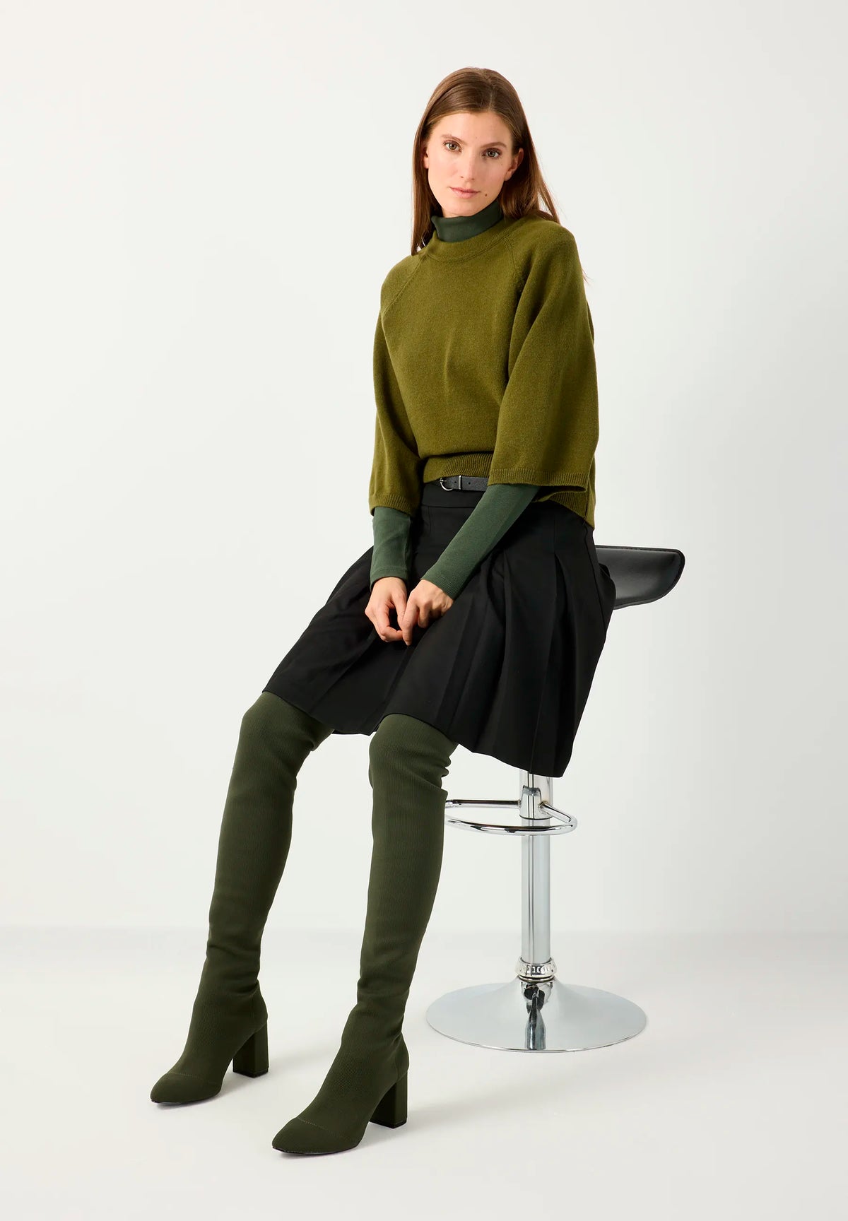 More & More New Spring Green Women Wide-Sleeve Jumper SKU: 61101056_M0642 Image 03