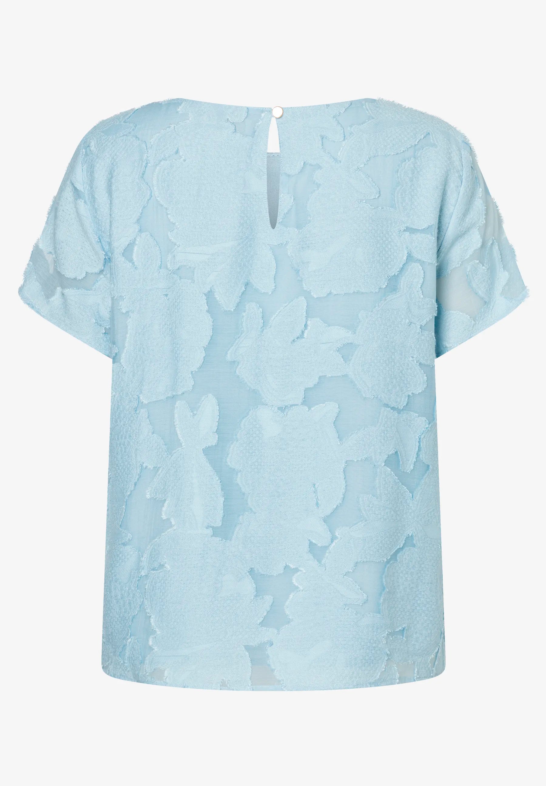 More & More Soft Cloudblue Women Blouse with Floral Design SKU: 61242081_0351 Image 04