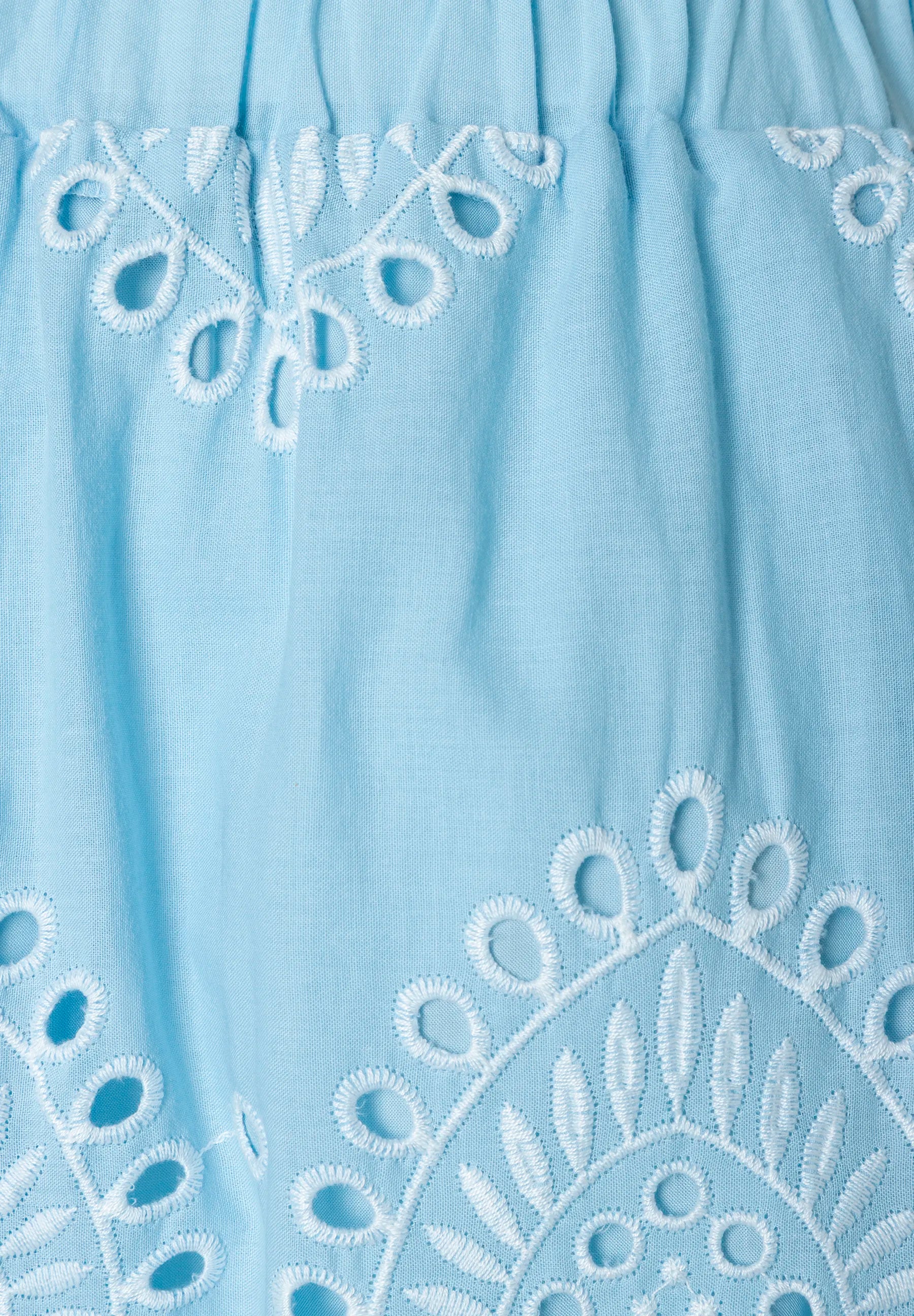 More & More Colour Contrast Lace Women Skirt with Eyelet Embroidery SKU: 61245080_2351 Image 07