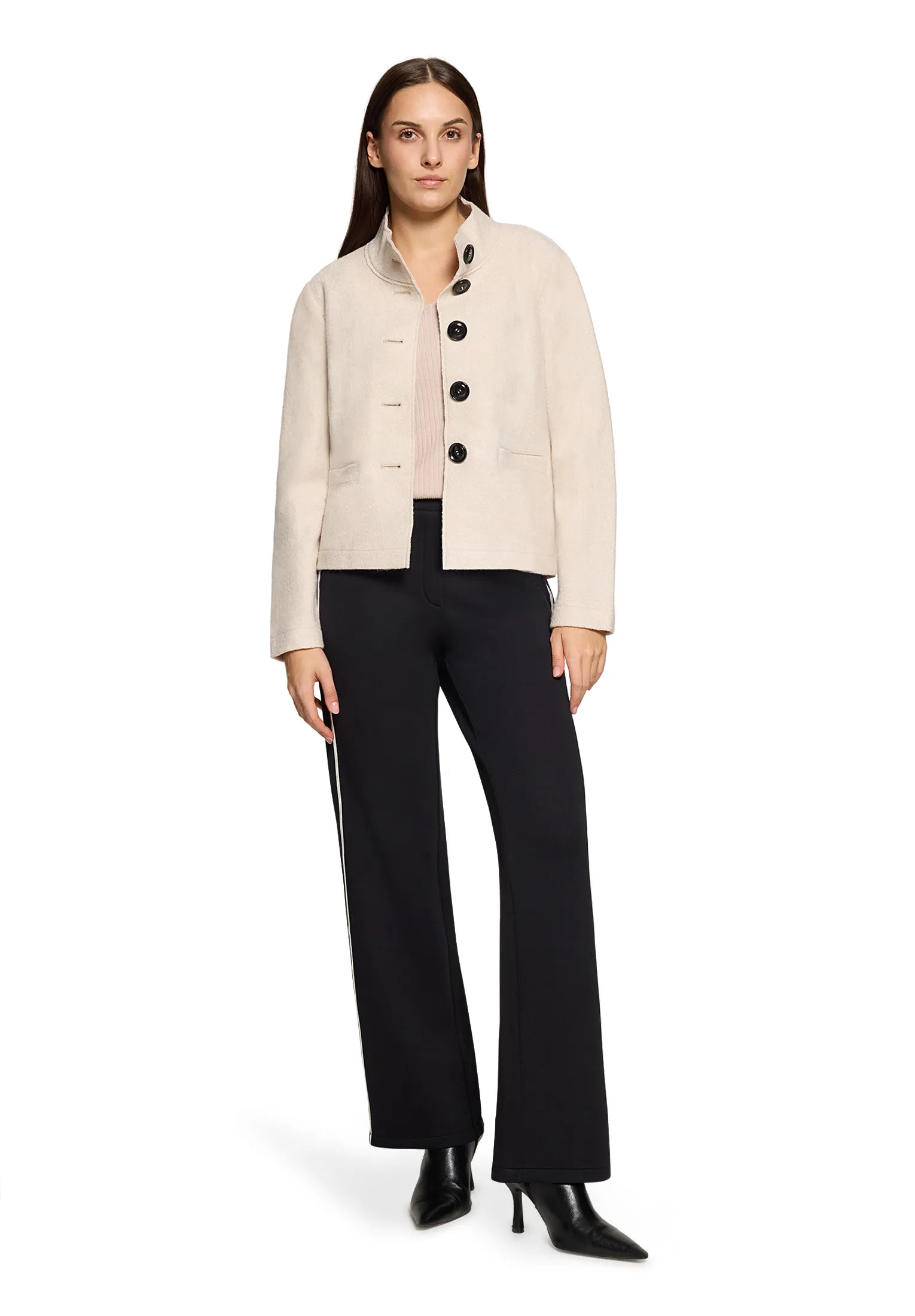 Betty Barclay Black Women Slip-On Trousers 1/1 Length SKU: 6141-1499_9045 Image 01