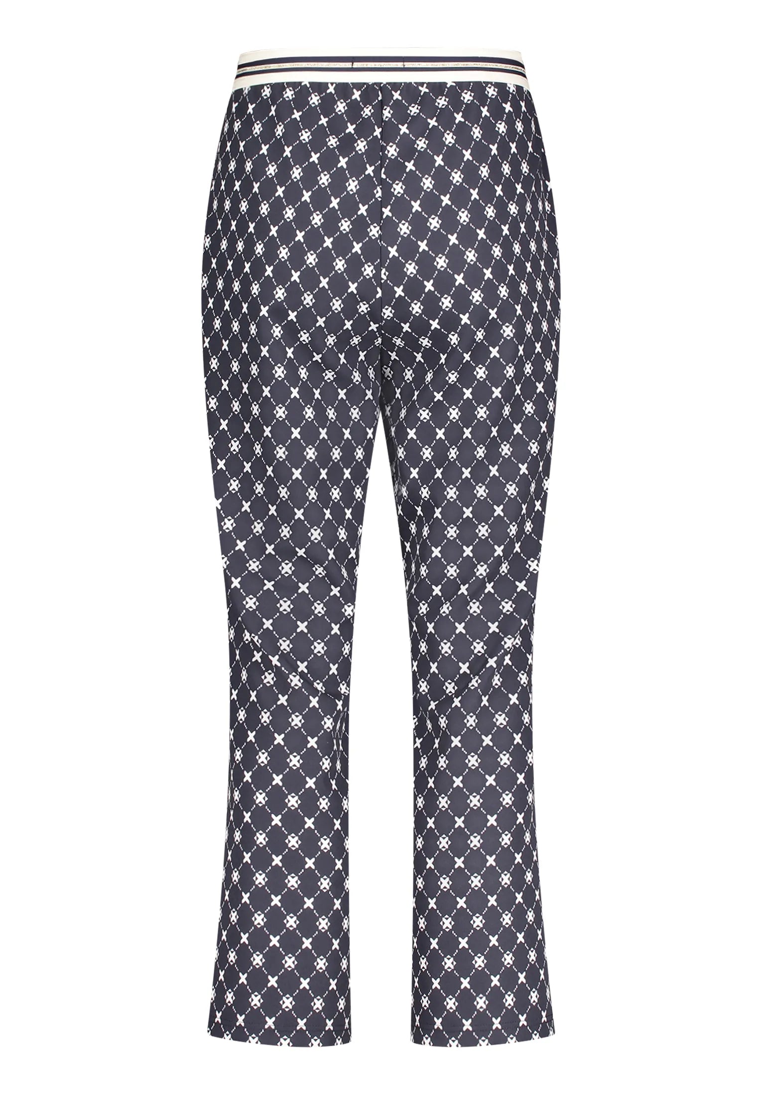 Betty Barclay Dark Blue/Cream Women Casual Slim Fit Trousers SKU: 6143-1706_8813 Image 06