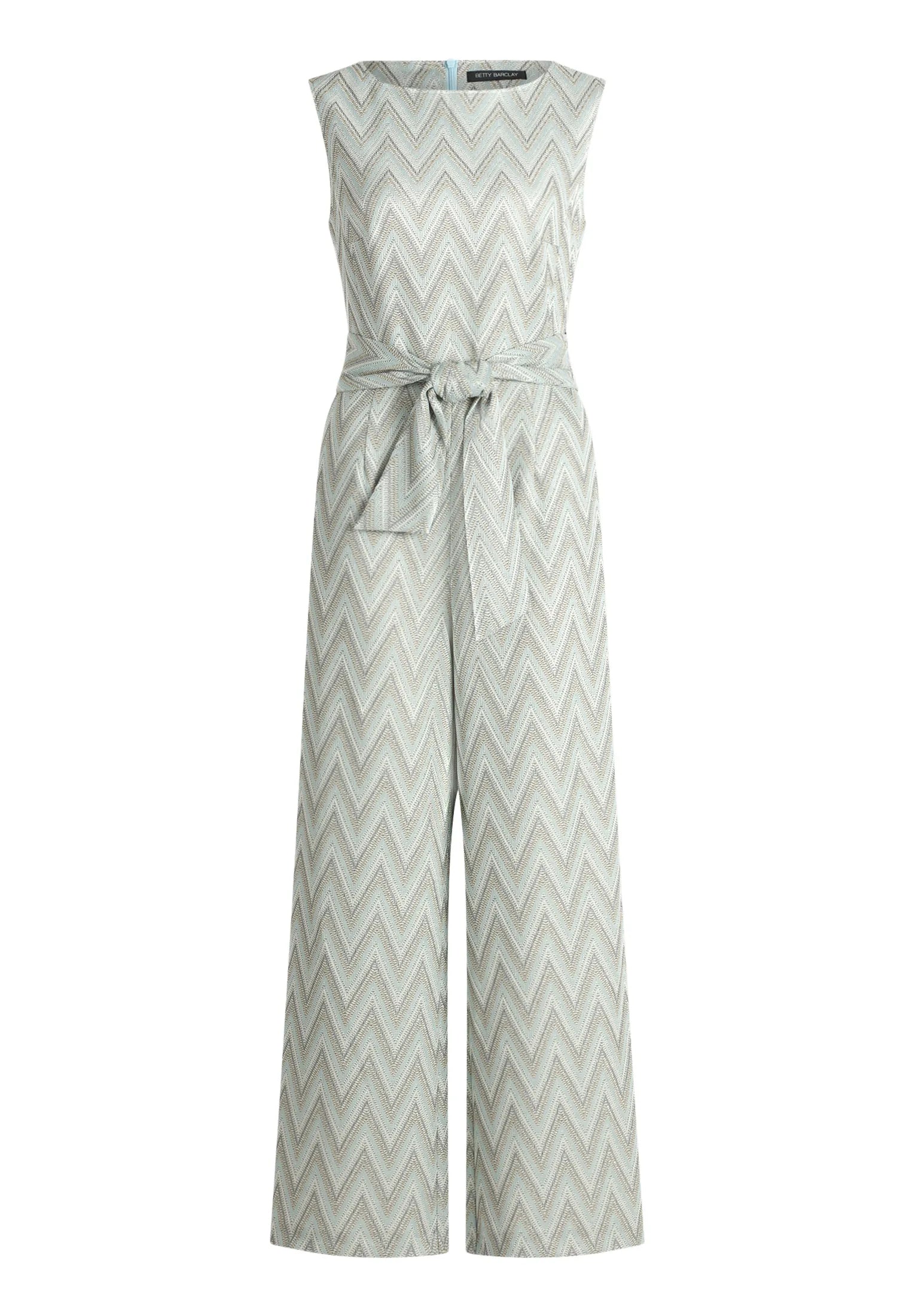 Betty Barclay Blue/Green Women Jumpsuit with Tie Belt SKU: 6174-1919_8850 Image 01