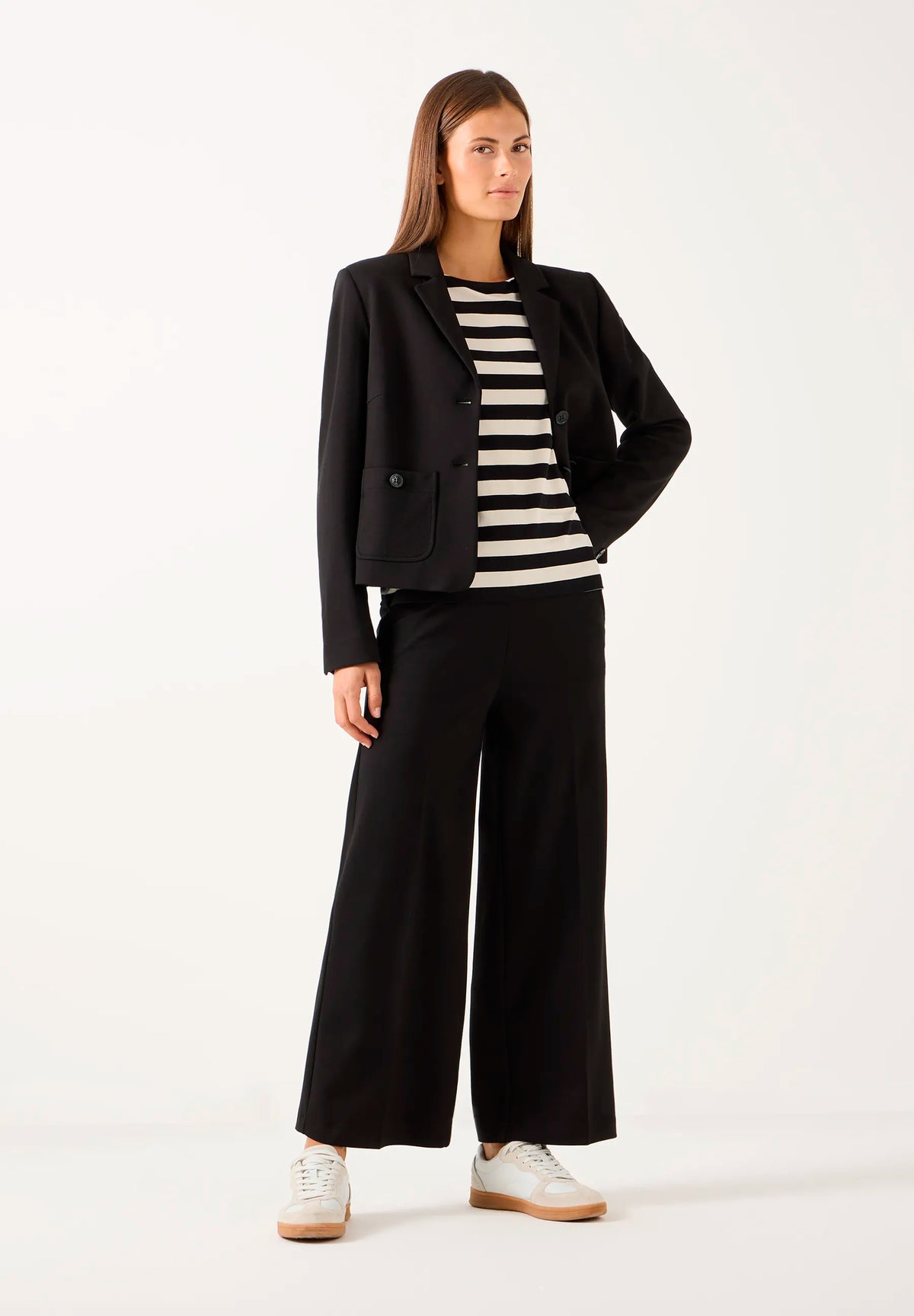 More & More Black Women Jersey Culotte SKU: 61914496_M0790 Image 02