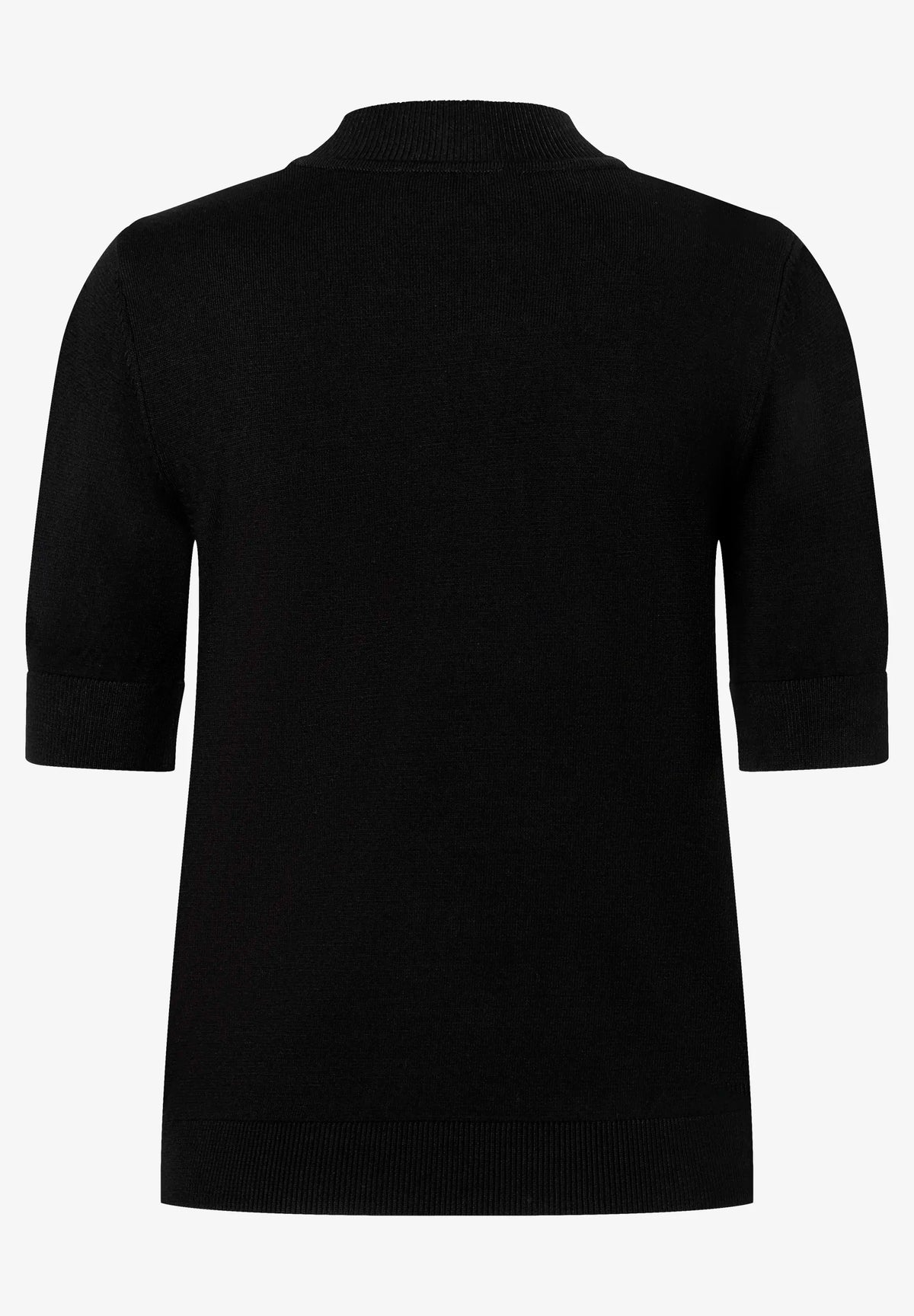 More & More Black Women Turtleneck Sweater with Short Sleeves SKU: 61921452_M0790 Image 03