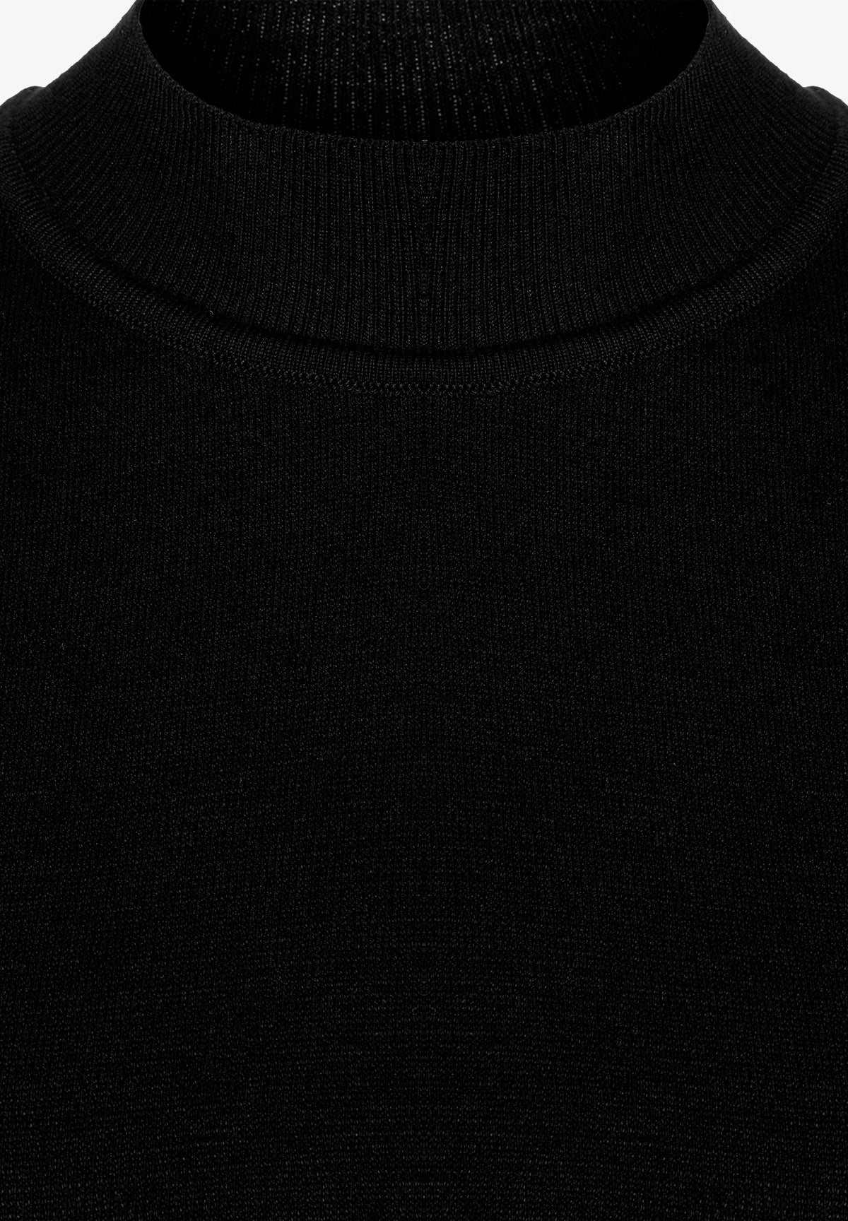 More & More Black Women Turtleneck Sweater with Short Sleeves SKU: 61921452_M0790 Image 05