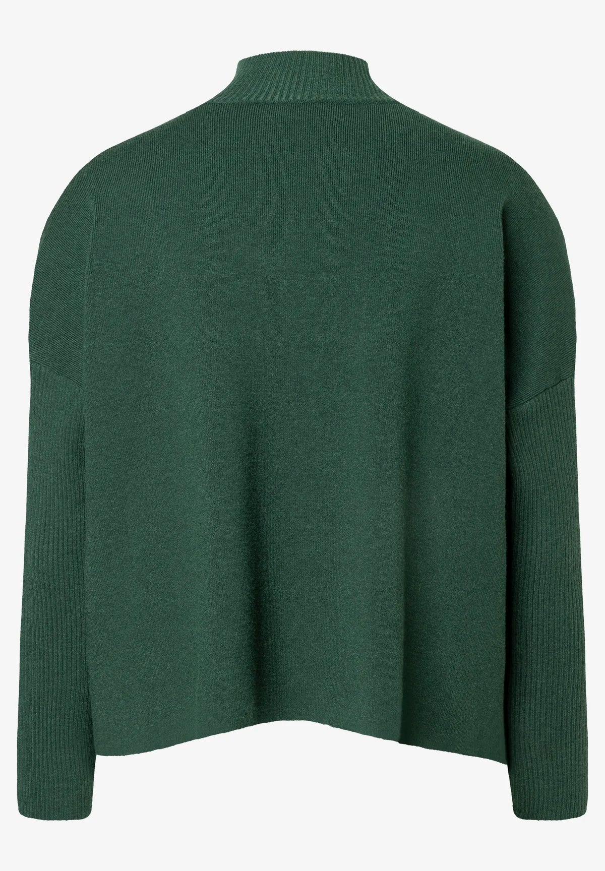 More & More Dark Bottle Green Women Turtleneck Jumper SKU: 61931490_M0683 Image 03