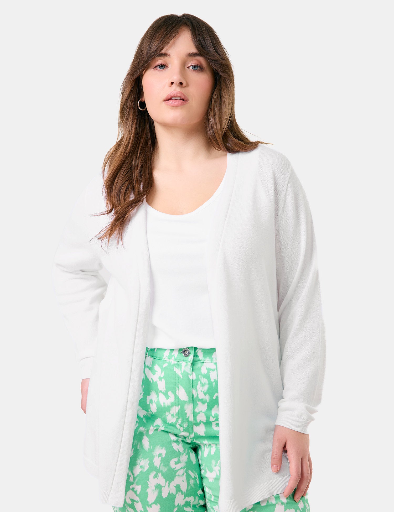 Samoon_Cardigan in a Cotton/Linen Knit_632605-25202_9600_02