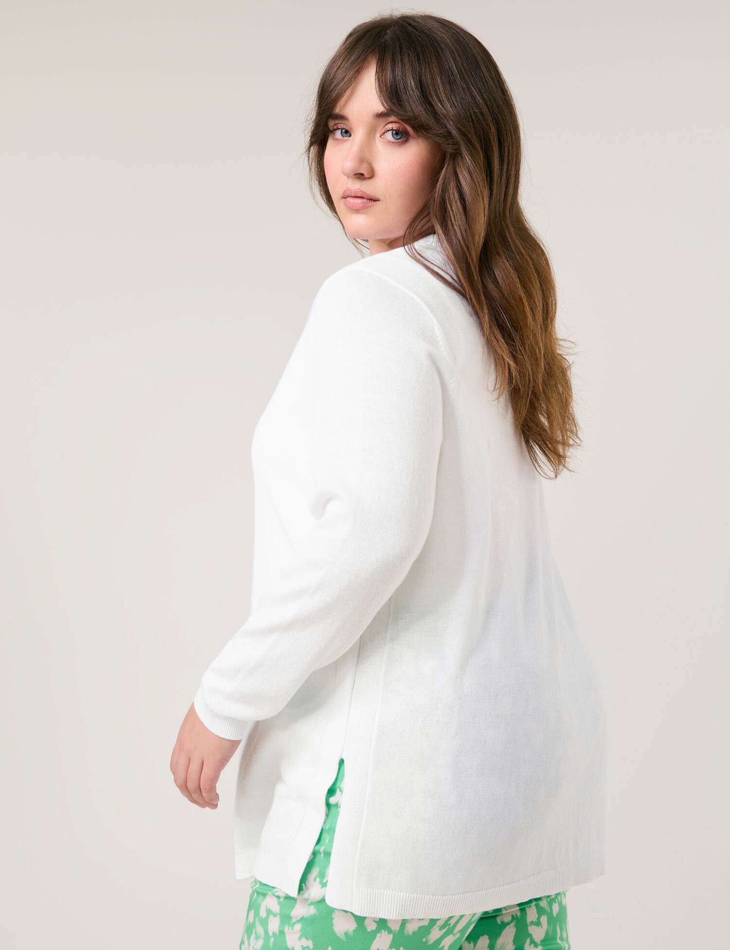 Samoon_Cardigan in a Cotton/Linen Knit_632605-25202_9600_03