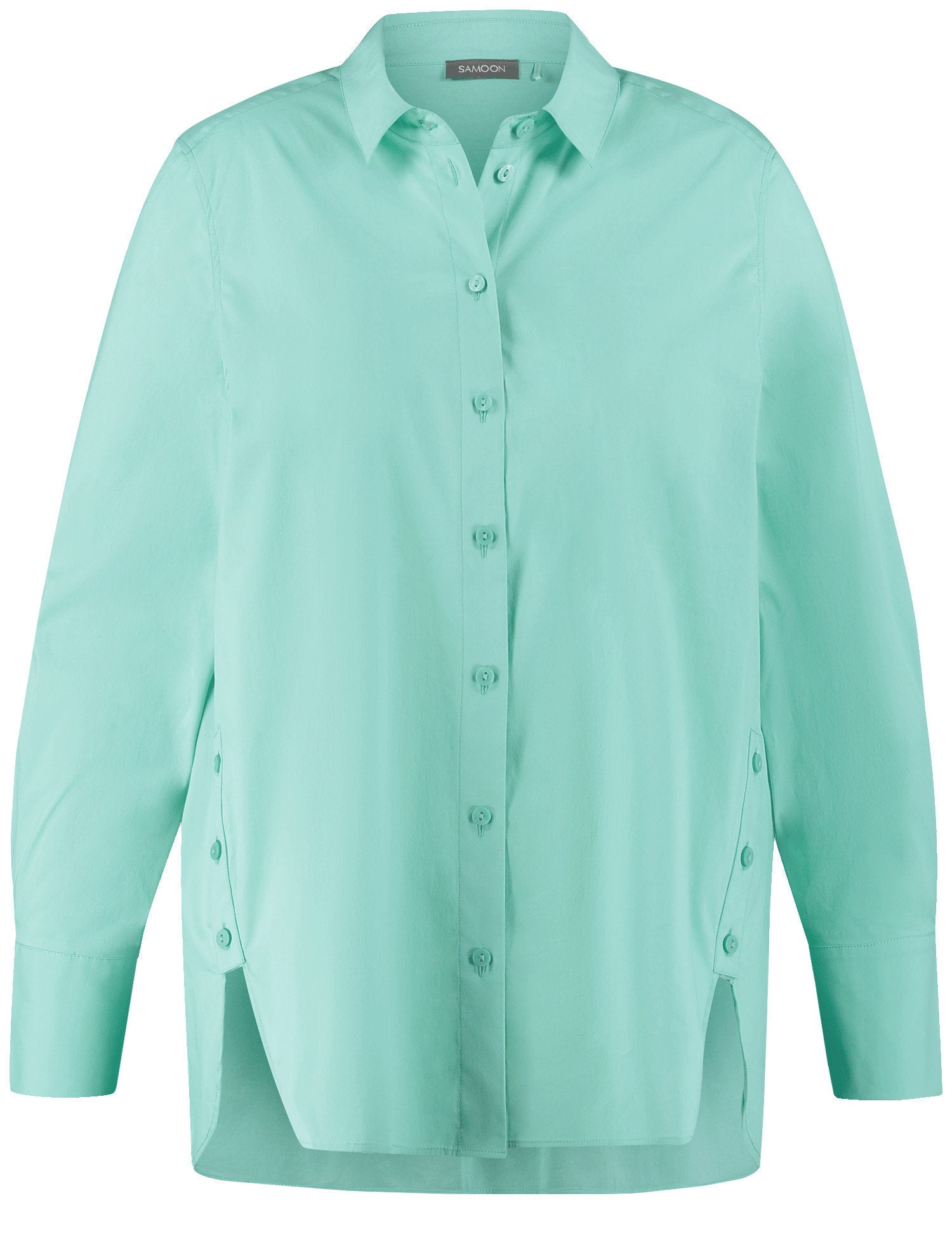 Samoon_Cotton Blouse with Side Button Plackets_660607-21105_8980_02