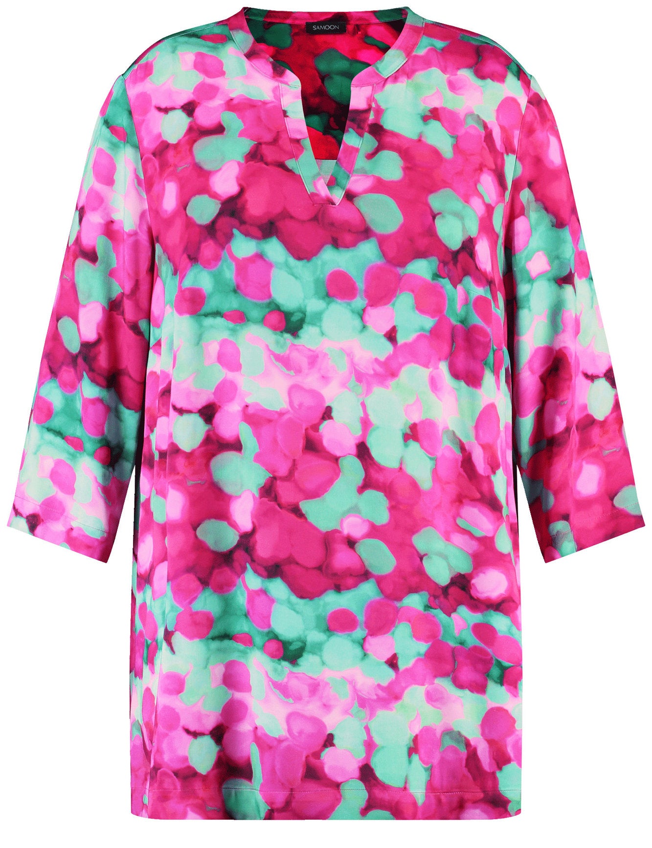 Samoon_Tunic with 3/4-Length Sleeves_660610-21118_3352_03