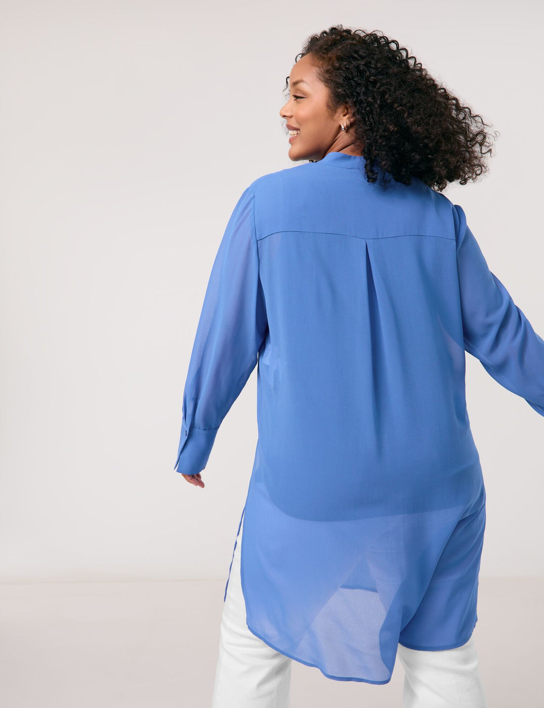 Samoon_Semi-Sheer Long Chiffon Blouse_660613-21129_8960_06