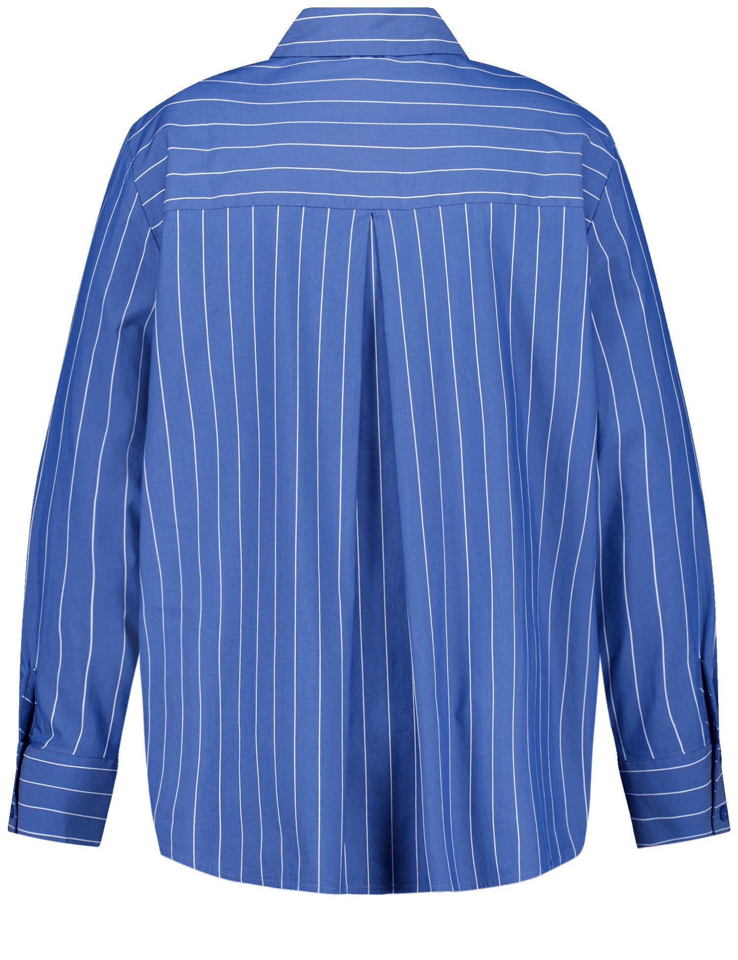 Samoon_Striped Cotton Blouse with Rhinestone AppliquŽs_660615-21126_8962_03