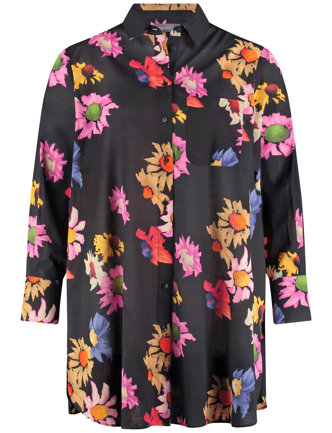 Samoon_Black Patterned_Blouse 1/1 Sleeve_660636-21144_1102_01