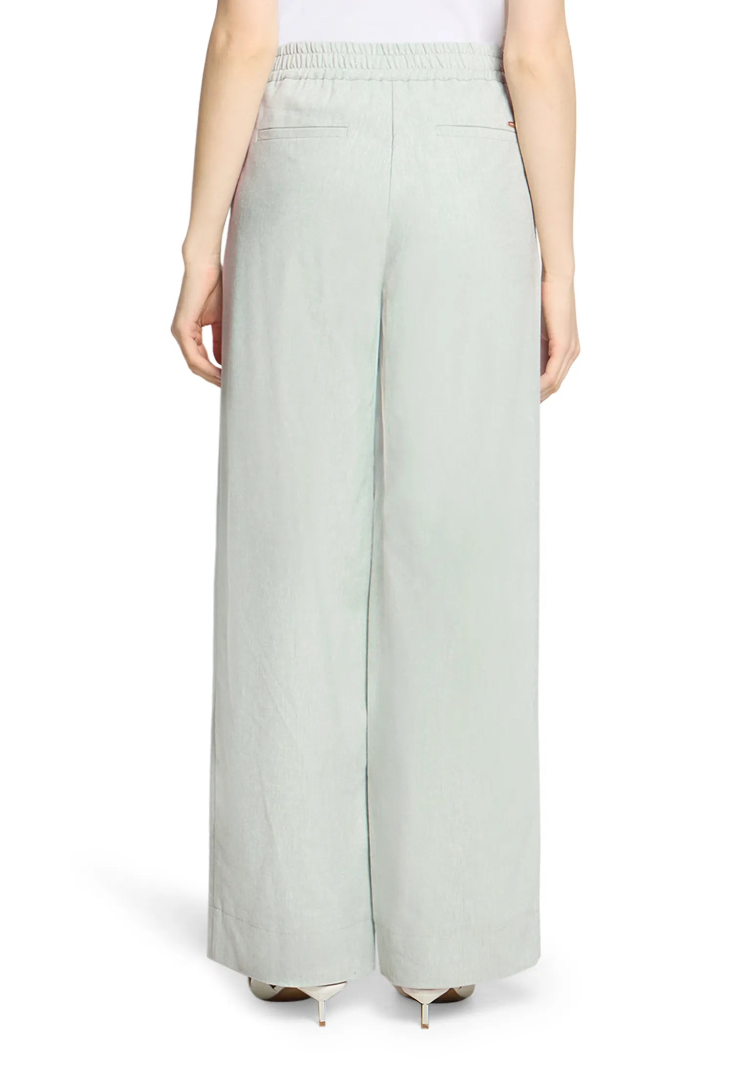 Betty Barclay Green/Cream Women Pants Casual 1/1 Length SKU: 6688-3206_5811 Image 03