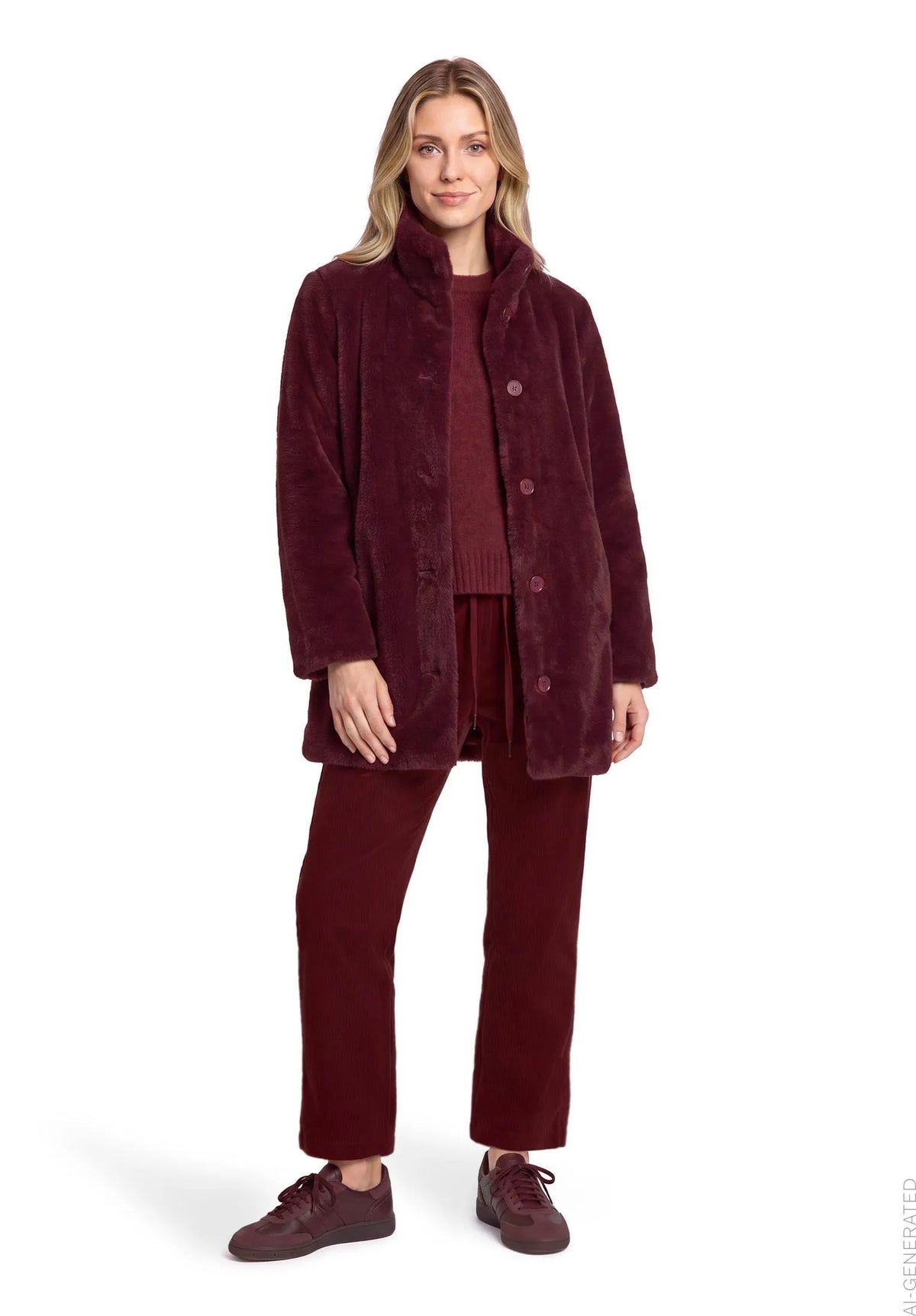 Betty Barclay Fall Burgundy Women Casual Trousers SKU: 6723-3650_4626 Image 02