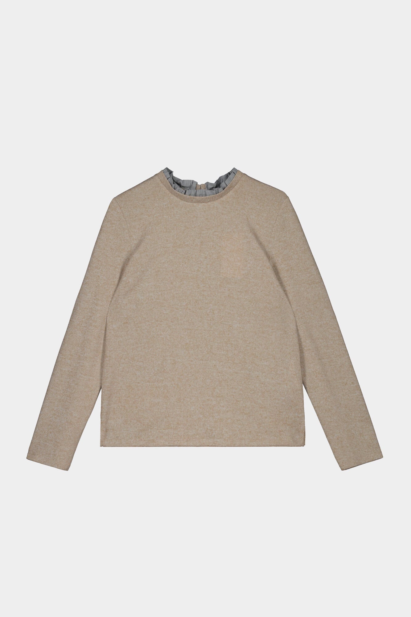 Long Sleeve T Shirt With Neckline Detail_6765922_35_01