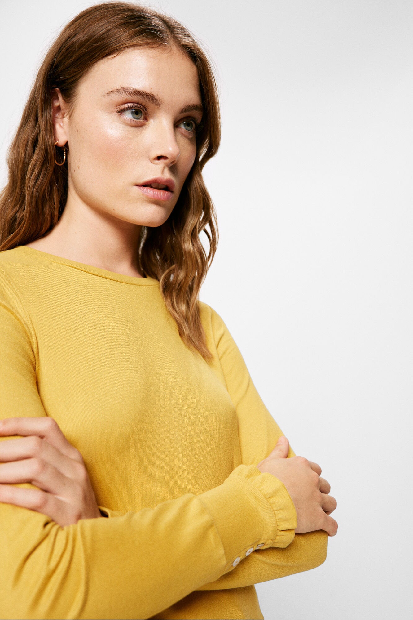 Long Sleeve T Shirt With Ruffle Hem_6765935_08_04