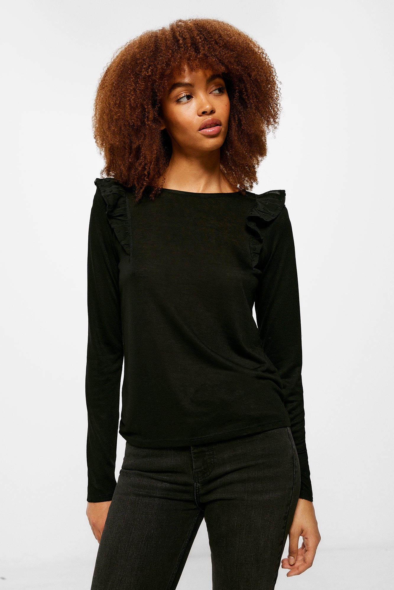 Long Sleeve T Shirt With Ruffles_6765938_01_01