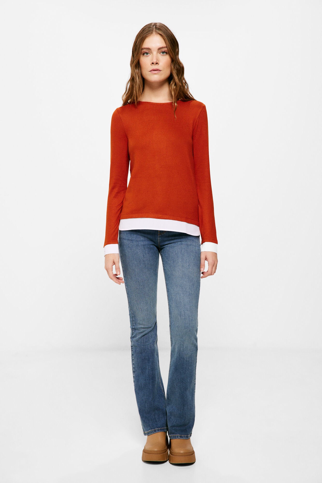 Long Sleeve T Shirt With Extended Hem_6765947_64_03