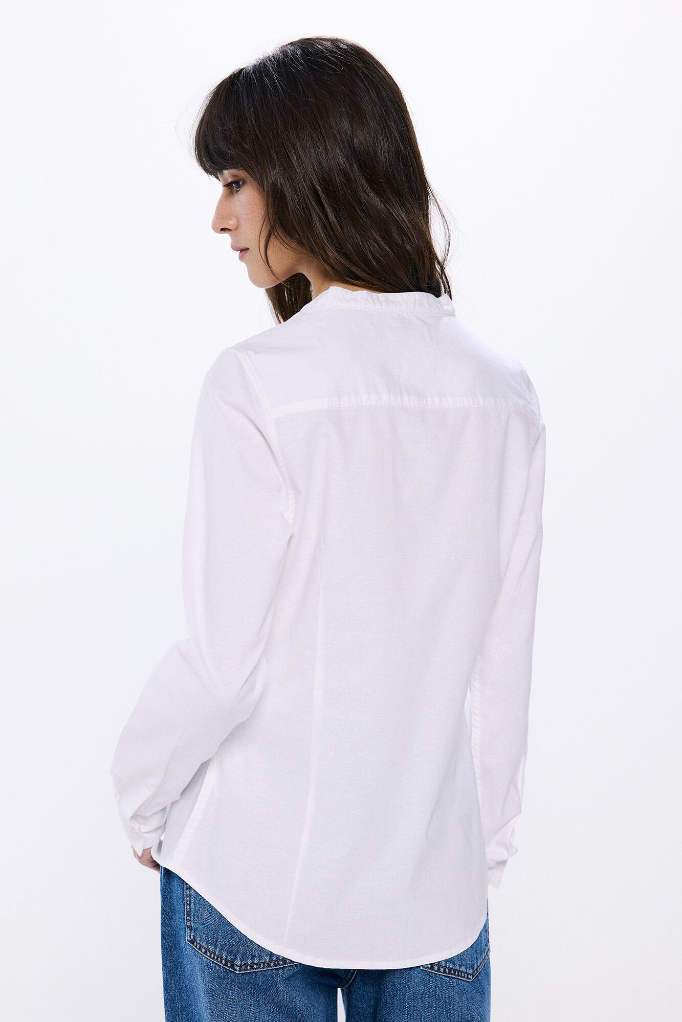 Springfield_Mandarin Collar Oxford Shirt_6799704_98_04