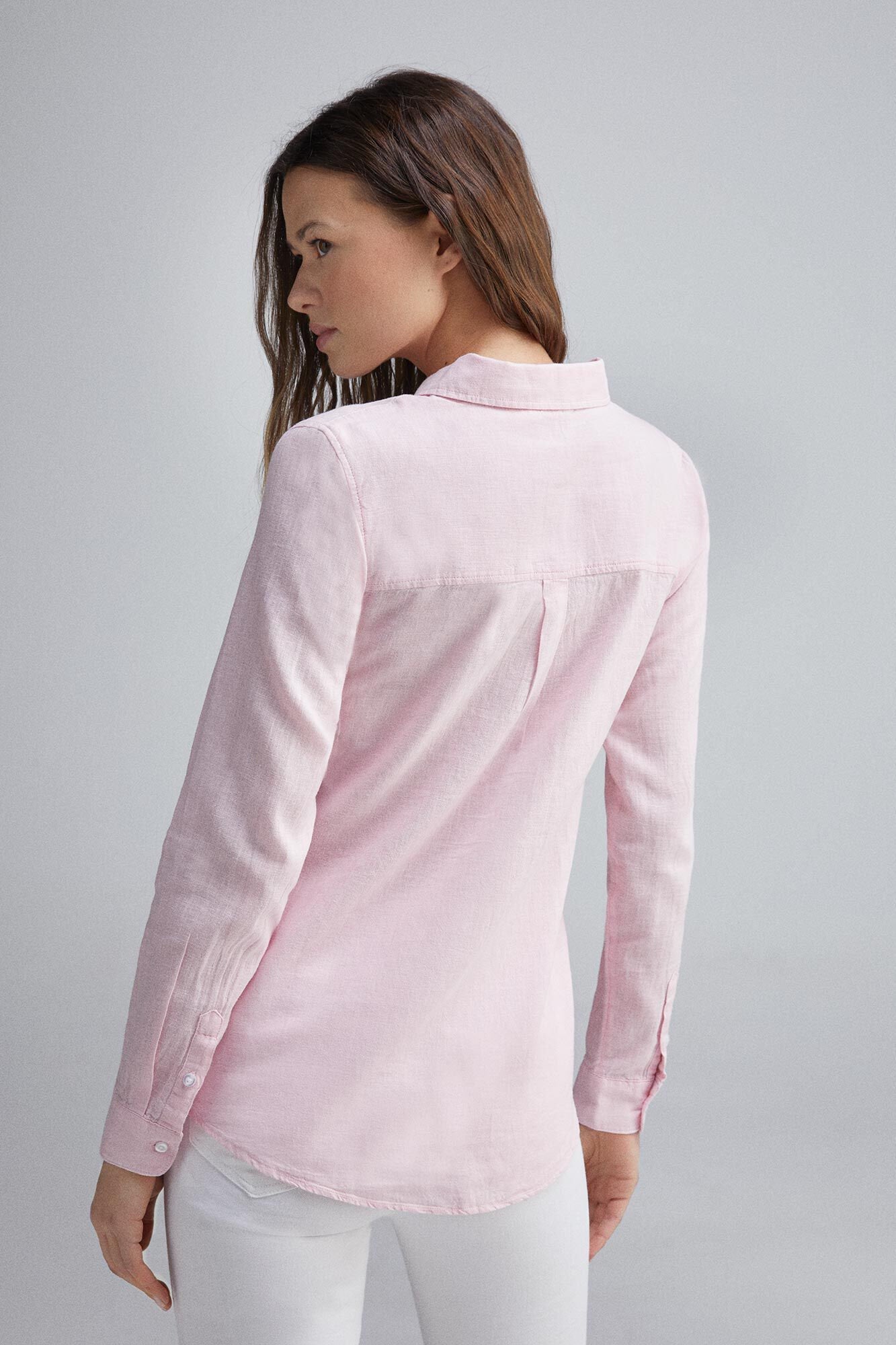 Springfield_Long Sleeve Cotton Linen Shirt_6799710_70_03