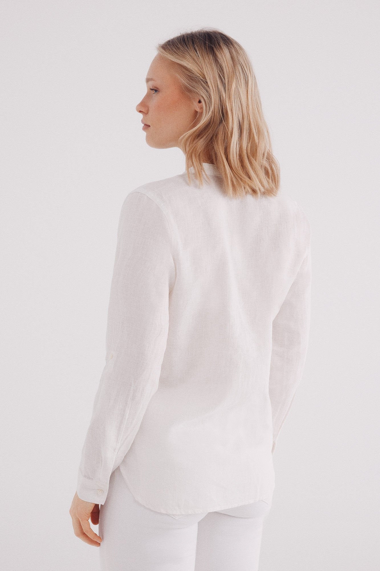 Springfield_Mandarin Collar Linen Shirt_6799711_32_04