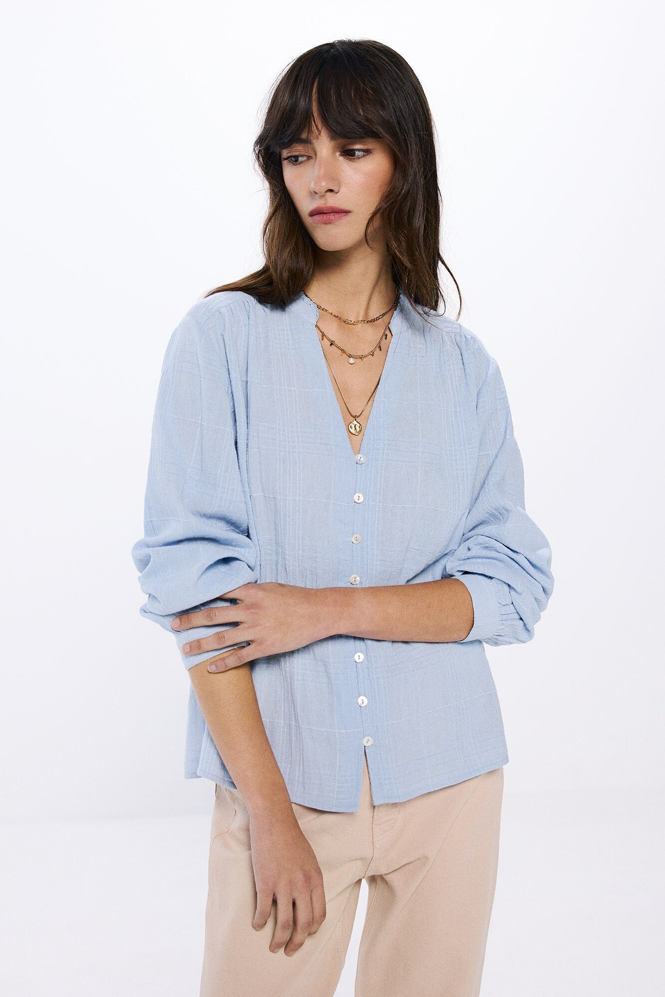 Springfield_Lace Structure Blouse_6799738_81_01