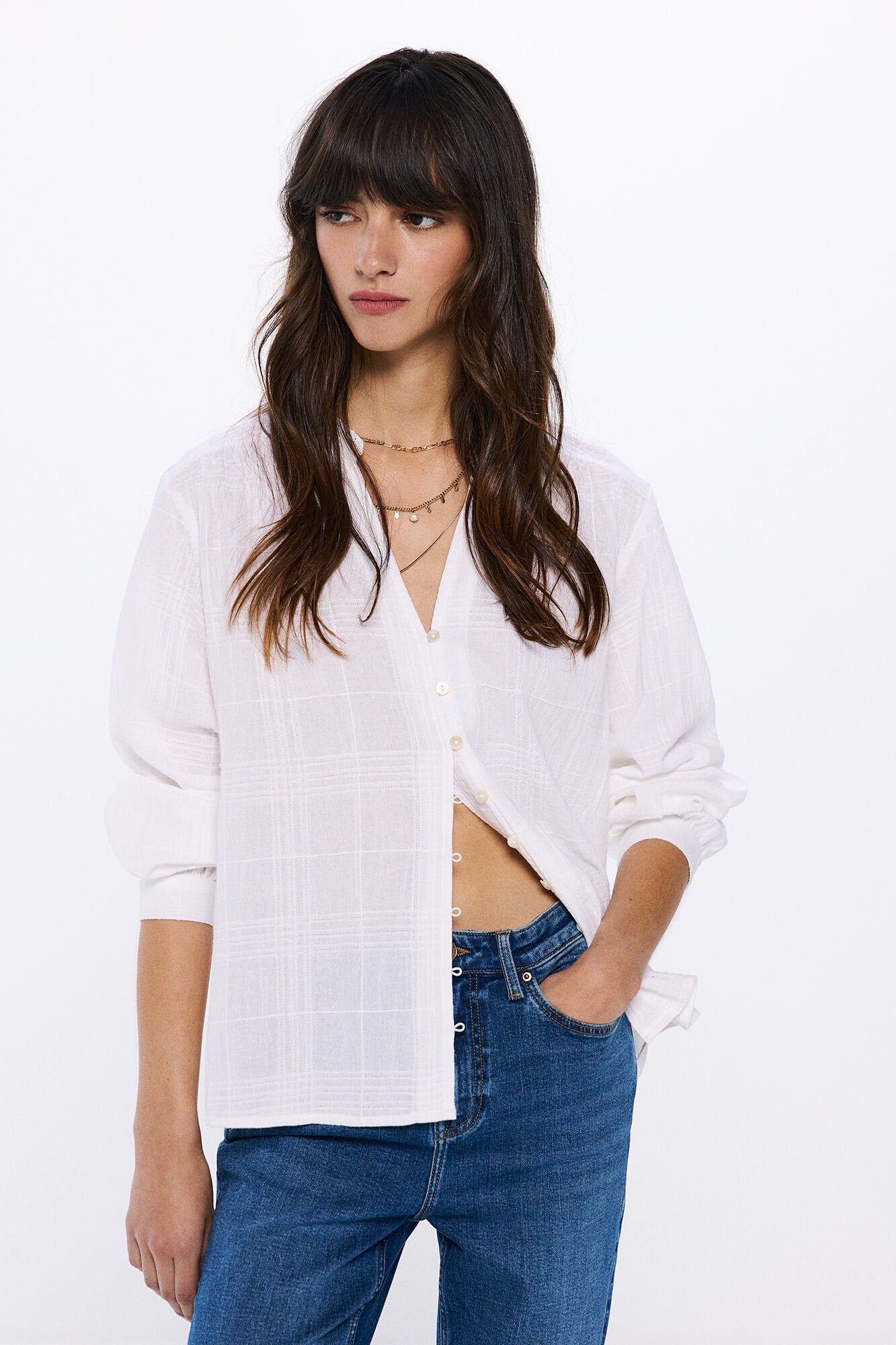 Springfield_Lace Structure Blouse_6799738_98_01