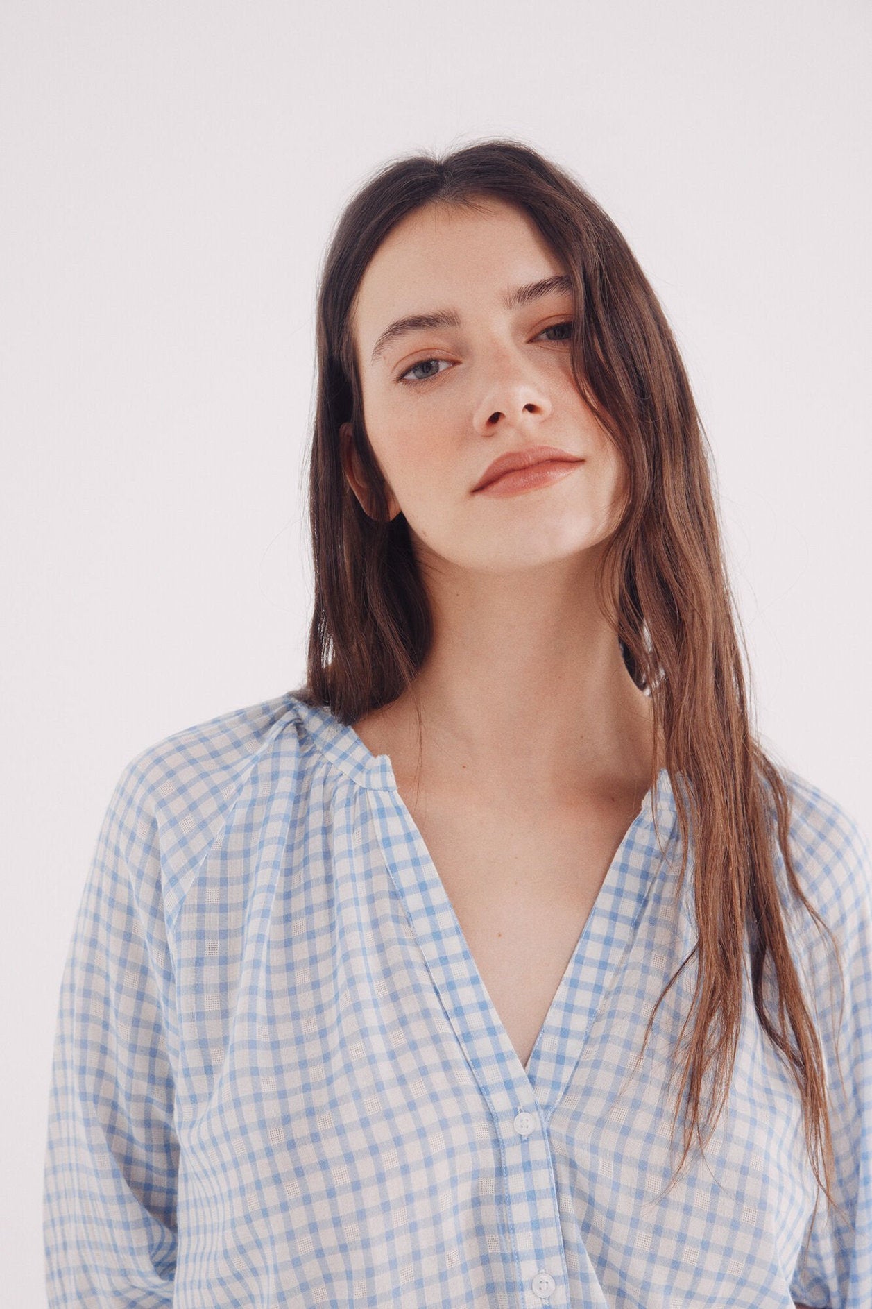 Springfield_Mandarin Collar Volume Blouse_6799742_80_02