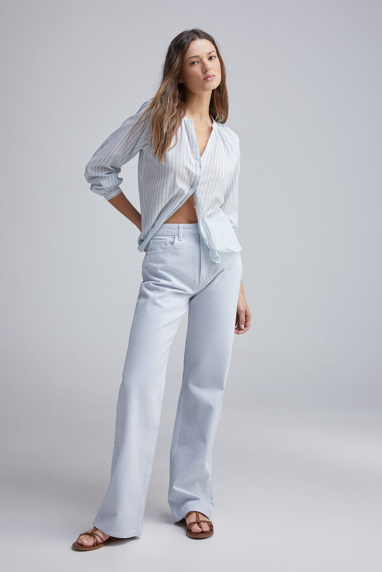 Springfield_Mandarin Collar Volume Blouse_6799743_96_05