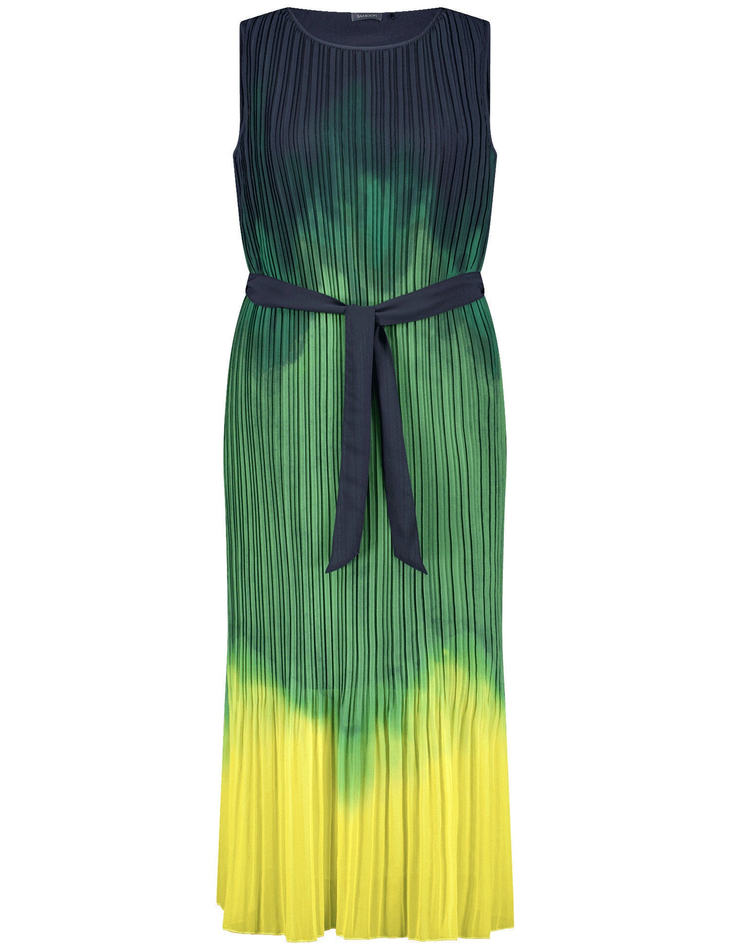 Samoon_Sleeveless Pleated Dress with Colour Graduation_680609-21137_5752_05