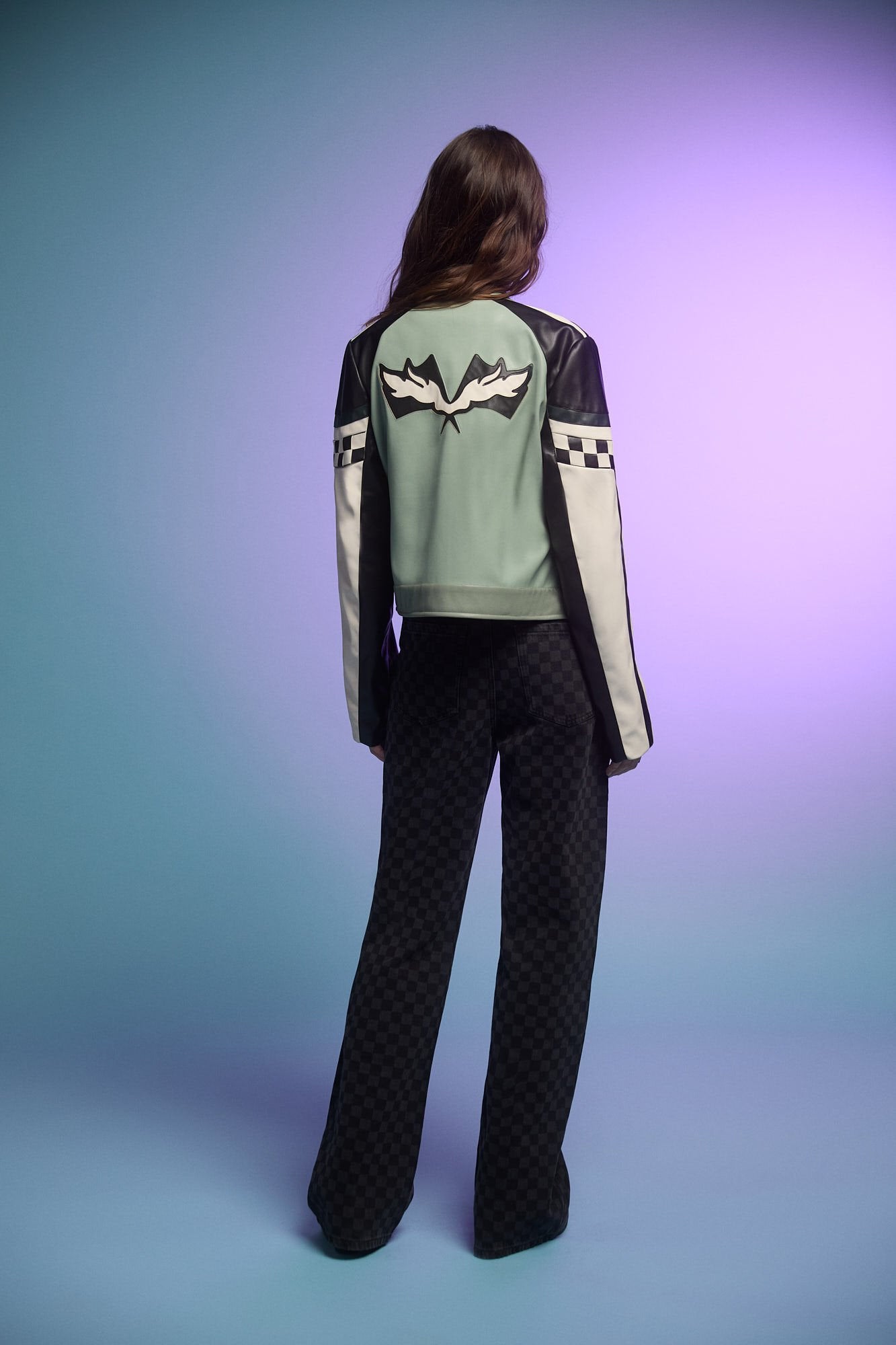 Springfield_Black Checked Jeans_6829795_01_05