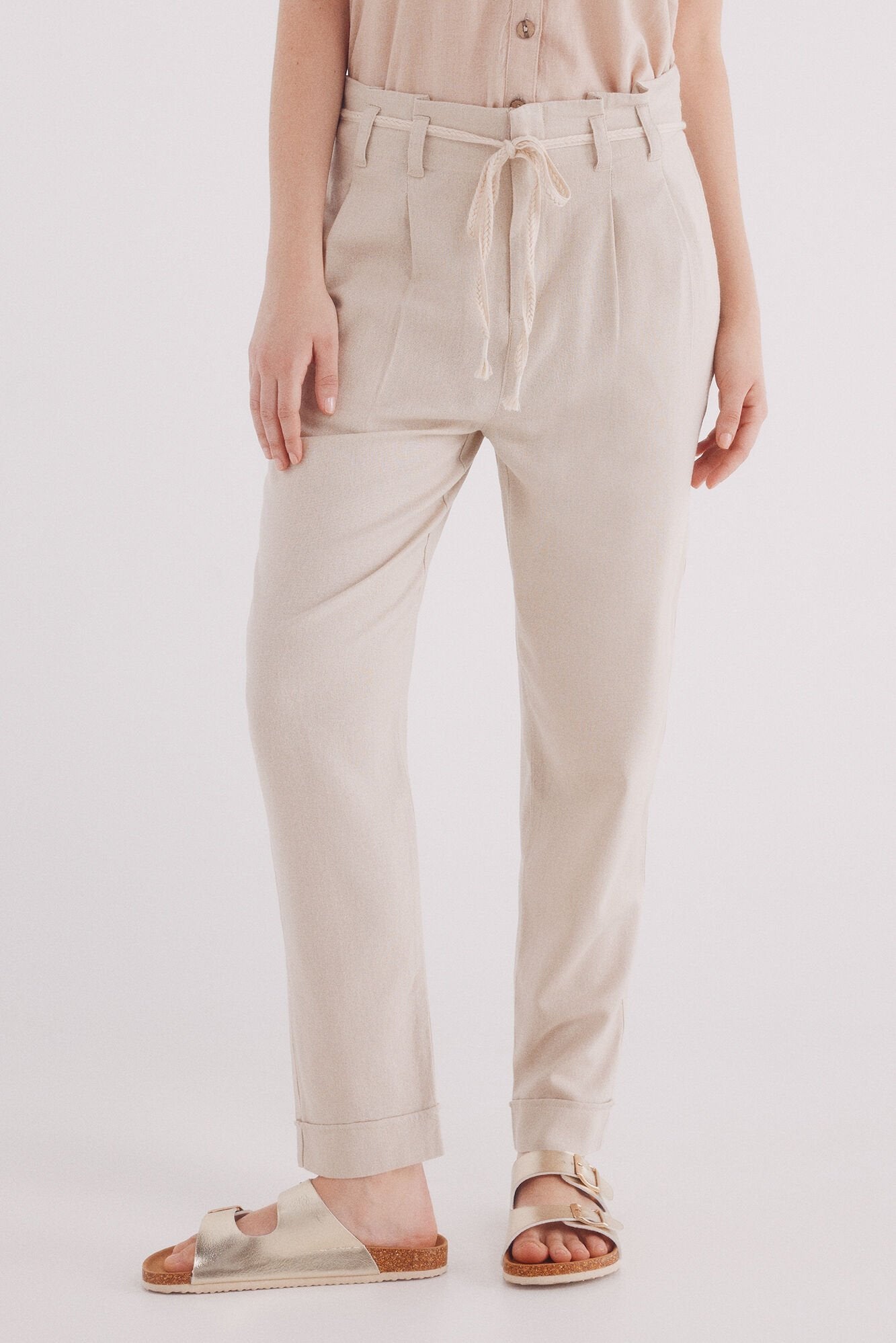 Springfield_Linen Pleated Trousers_6839205_56_03