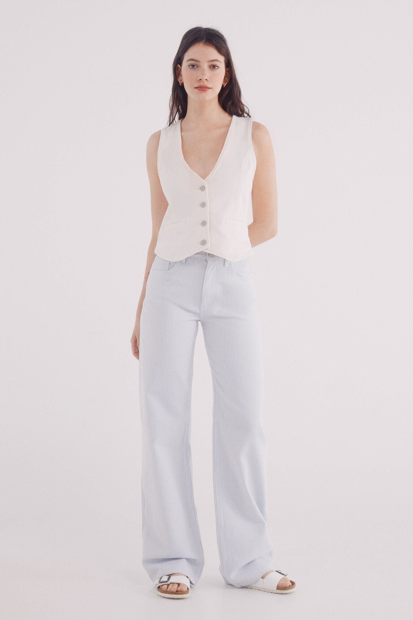 Springfield_Wide Leg Striped Cotton Jeans_6839233_32_01