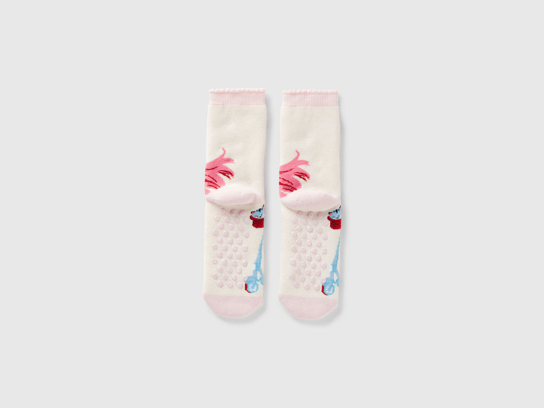 Benetton_White Non-Slip Socks with Doll Inlay_6AO307046_902_02