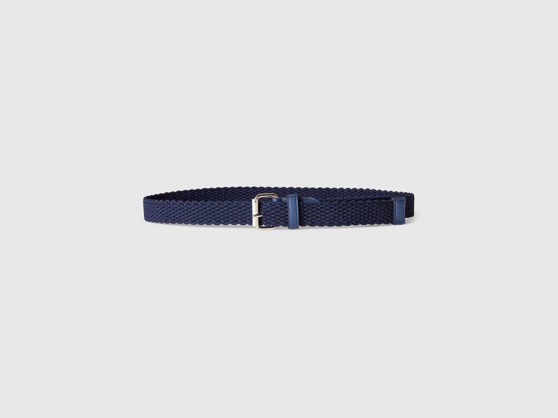 Benetton_Dark Blue Stretch Ribbon Belt_6EQRUL00S_252_02