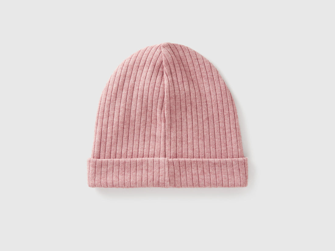 Benetton_Soft Pink_Hat in Stretch Viscose Blend_6FEECA027_12U_02