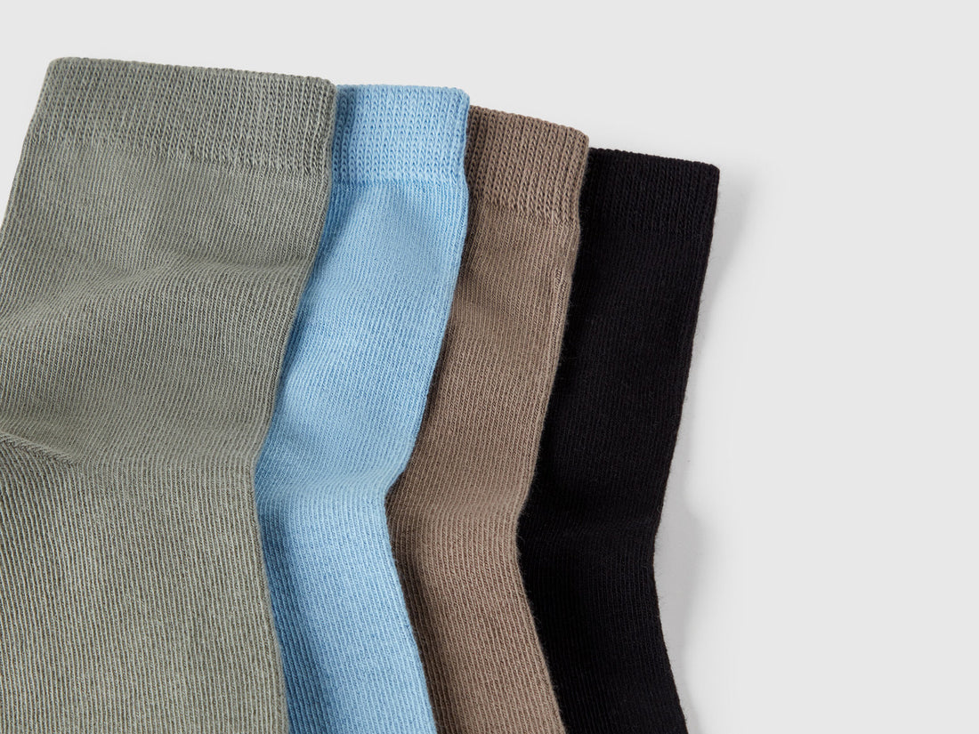 Benetton_Four Pairs of Socks in Organic Stretch Cotton_6GRD07028_921_02