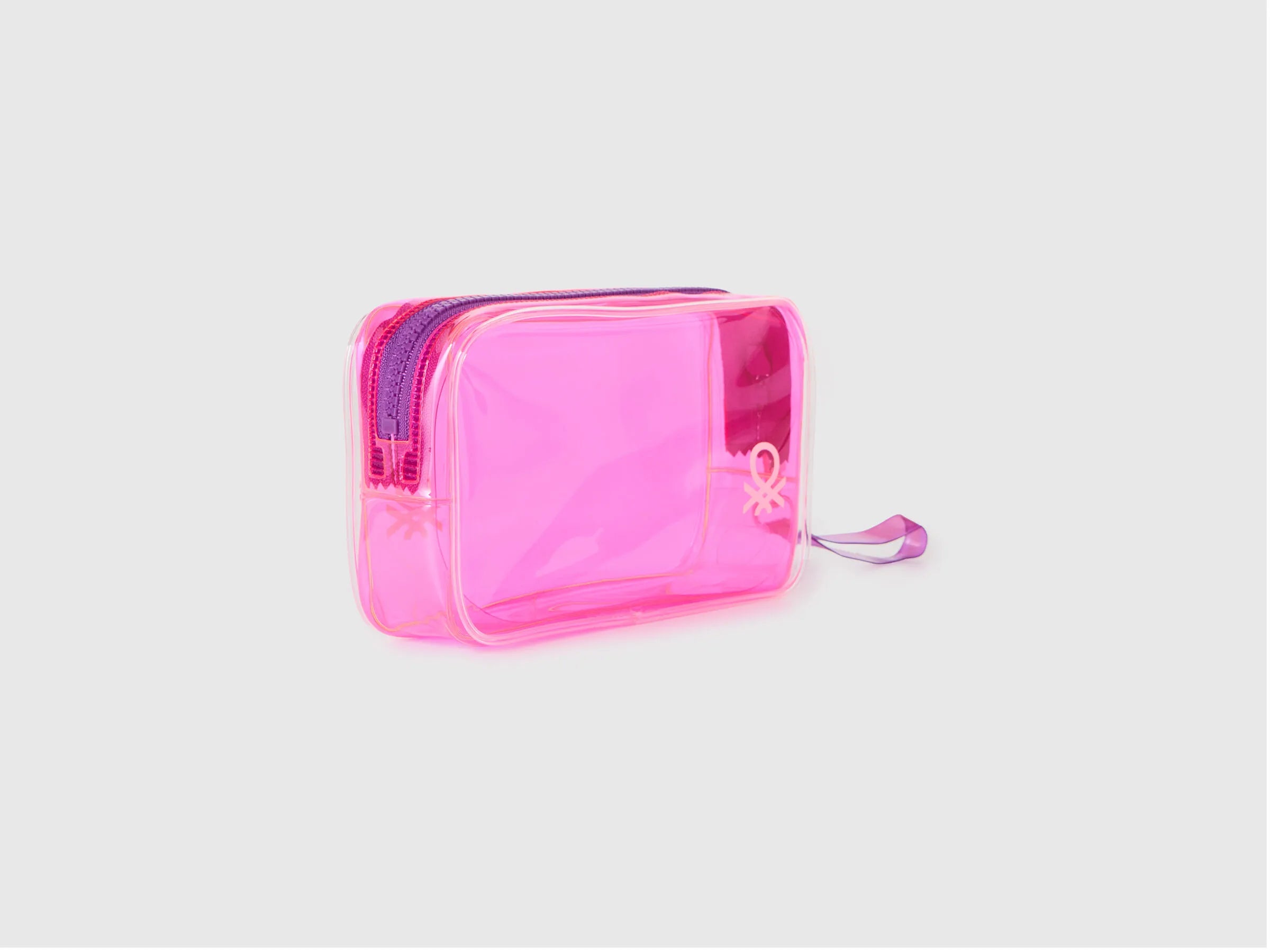 Benetton_Pink_Beauty Case in PVC with Logo_6OKDVY00F_40J_02