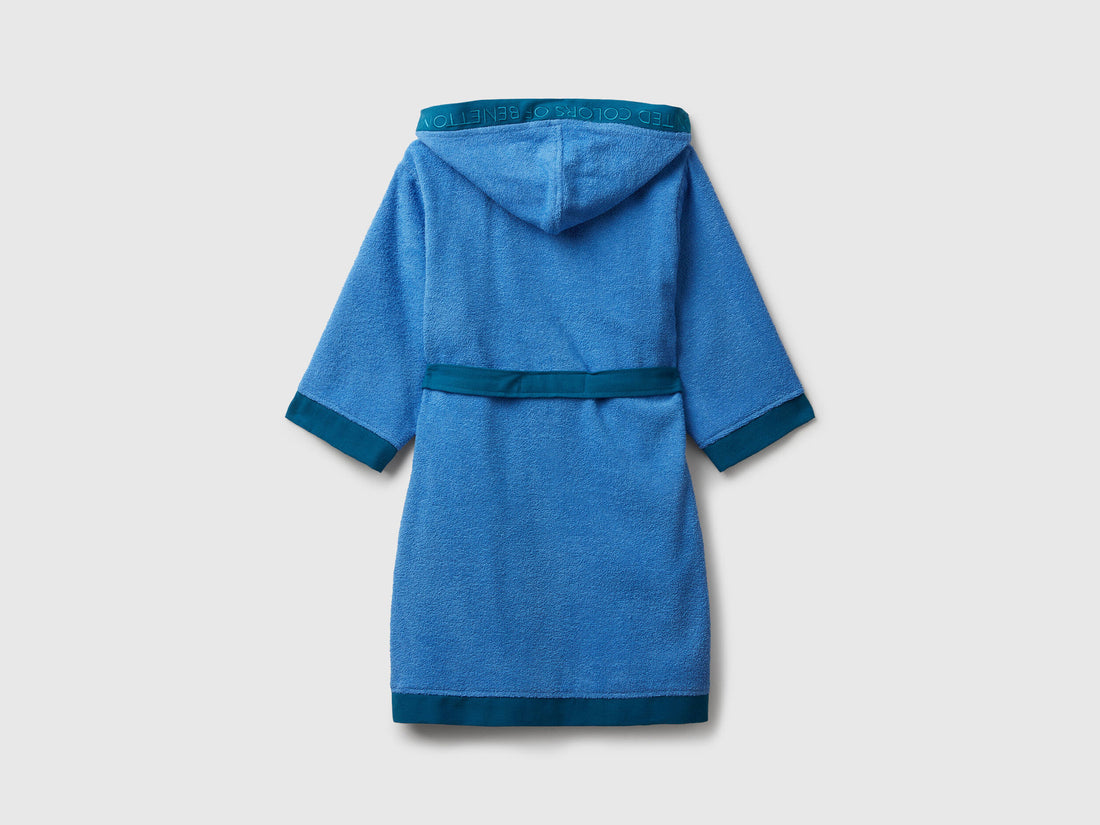 Benetton_Air Force Blue_Robe with Logo_6ORD0800R_902_02