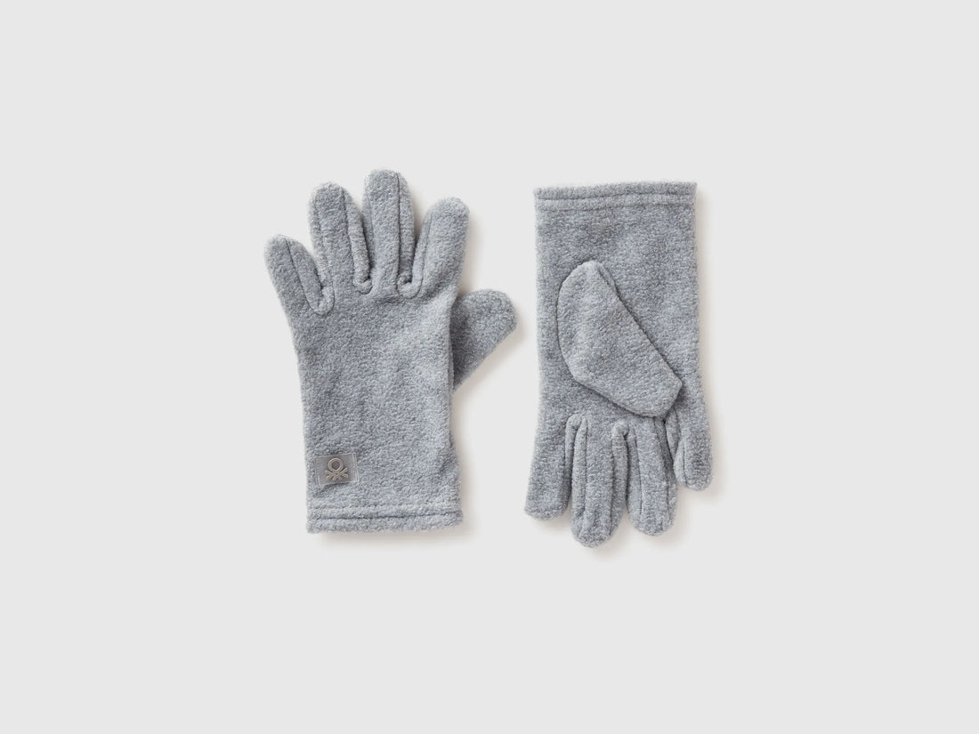 Benetton_Light Gray_Fleece Gloves_6U87CG007_501_01