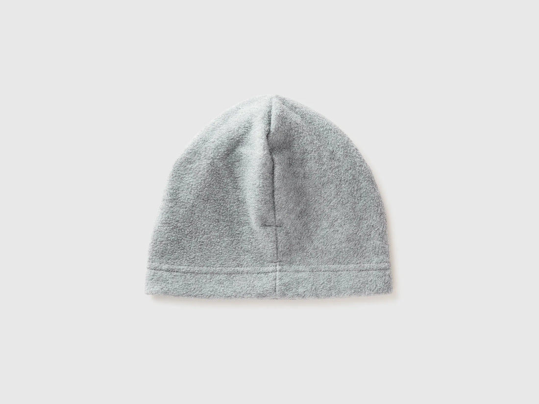 Benetton_Light Gray_Fleece Logo Beanie_6U87GA01M_501_02